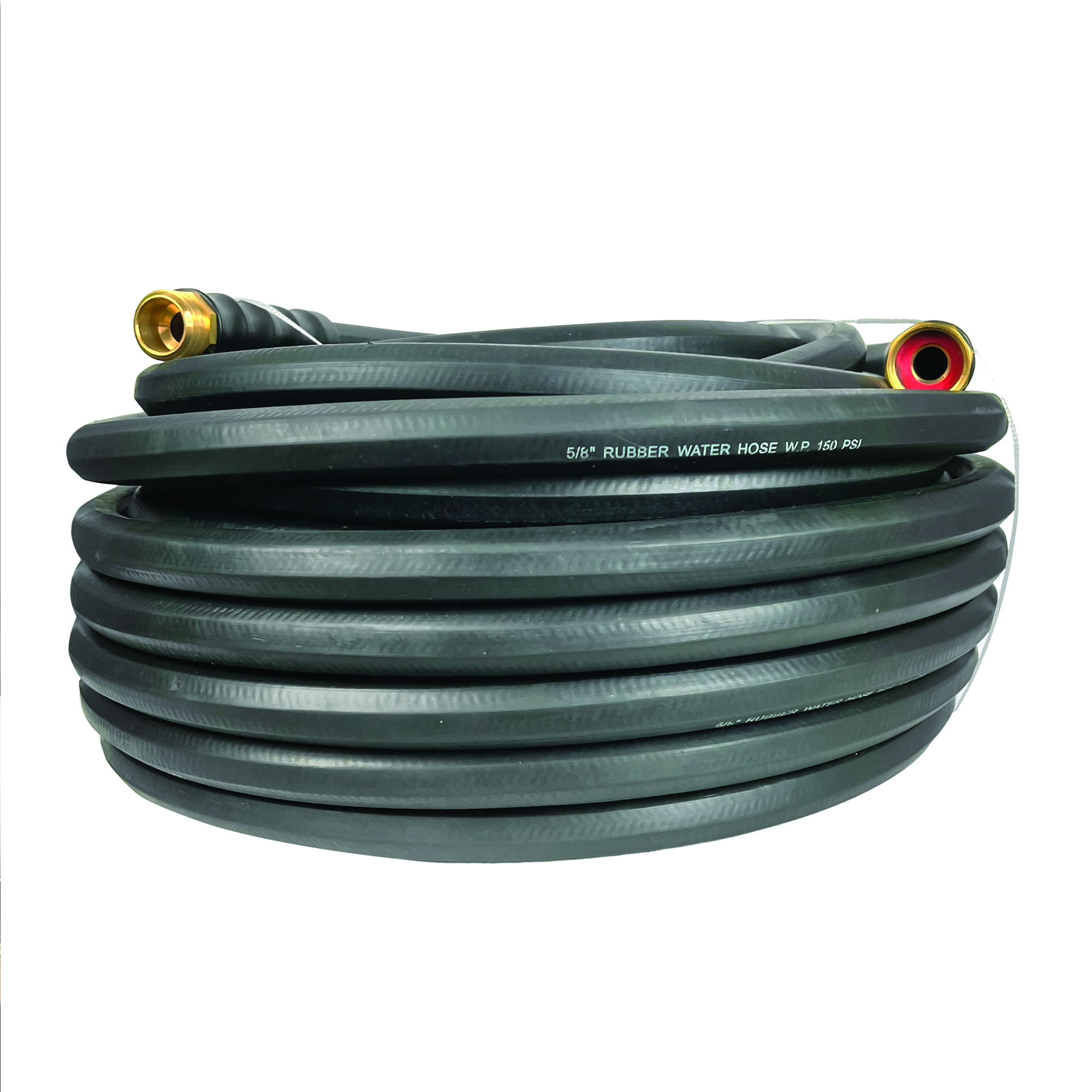 Impulse, 5/8in. x 100ft. Rubber Water Hose - Long-Lasting, Length 100 ft, Hose Connection Size 5/8 in, Max. Pressure 500 PSI, Model# IMPRB58100