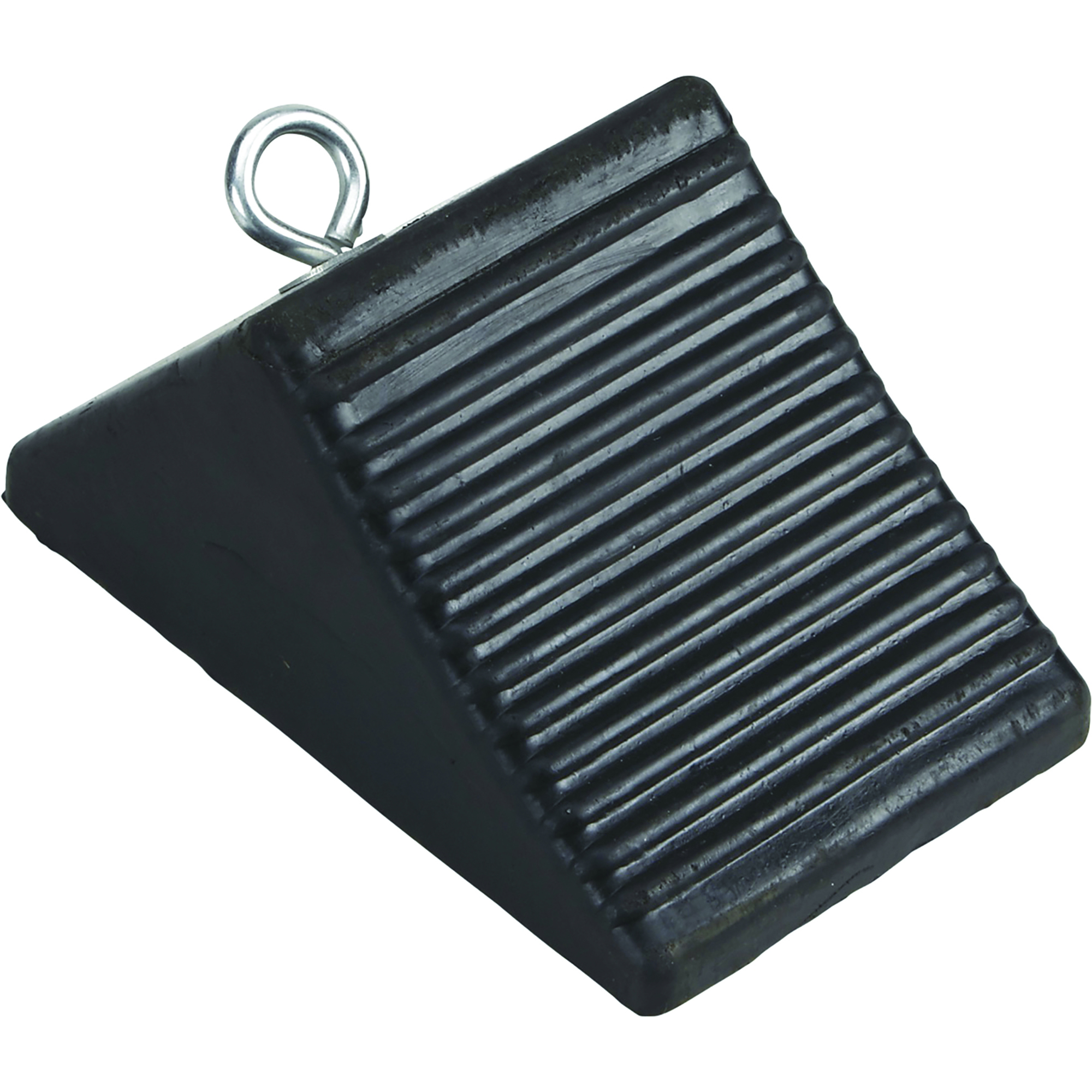 BluBird, Rubber Wheel Chock w Eye Bolt Vehicle Trailer, Working Width 5 in, Height 4 in, Included (qty.) 1 Model# BBRWC02