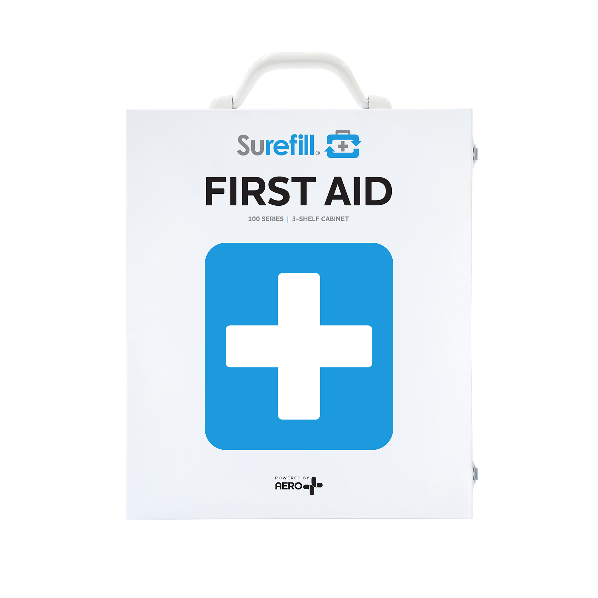 Aero Healthcare SUREFILL™, 3 Shelf Metal Cabinet ANSI 2021 B - Without Meds, Items Per Kit 460 Class B, ANSI Compliant, Model# SF100BT