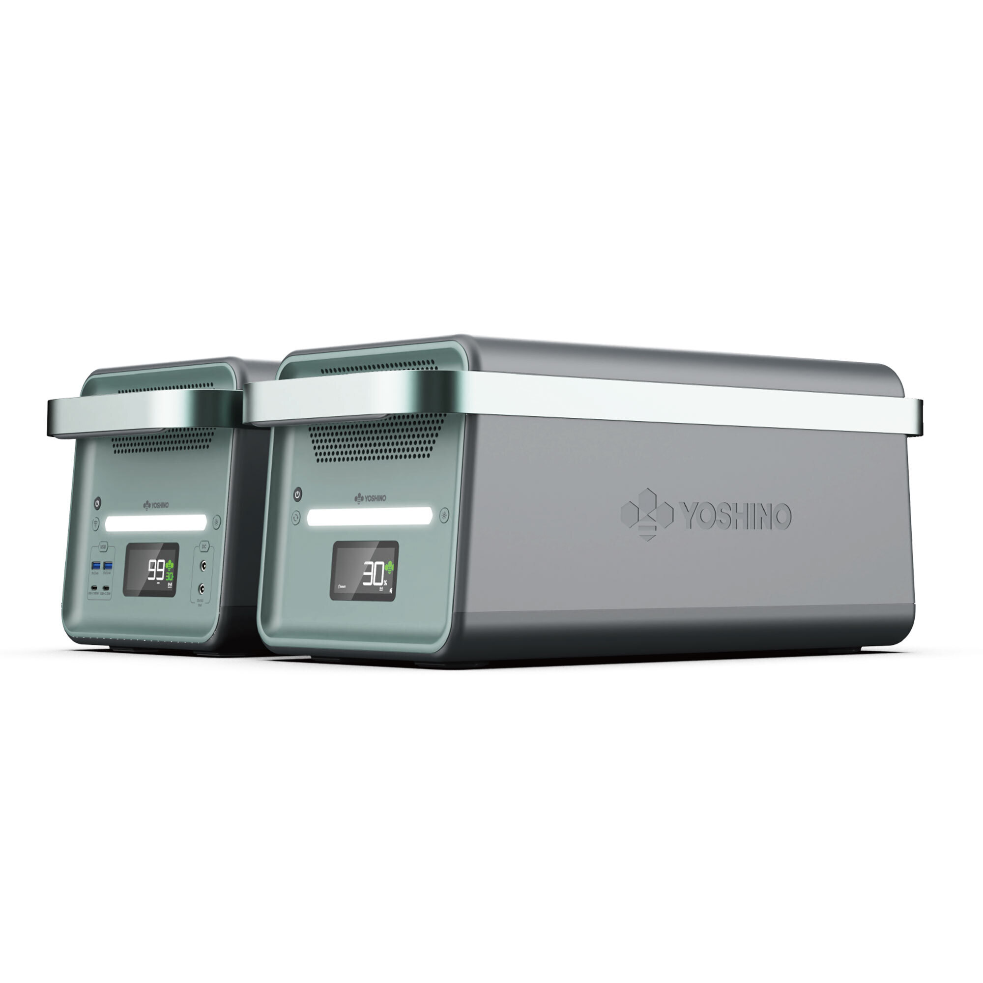 Yoshino Solid-State Power Station with Expansion Battery - 4000 Running Watts, 6000 Surge Watts, 5173Wh Capacity, 53.6 lbs., Model# KB40E1
