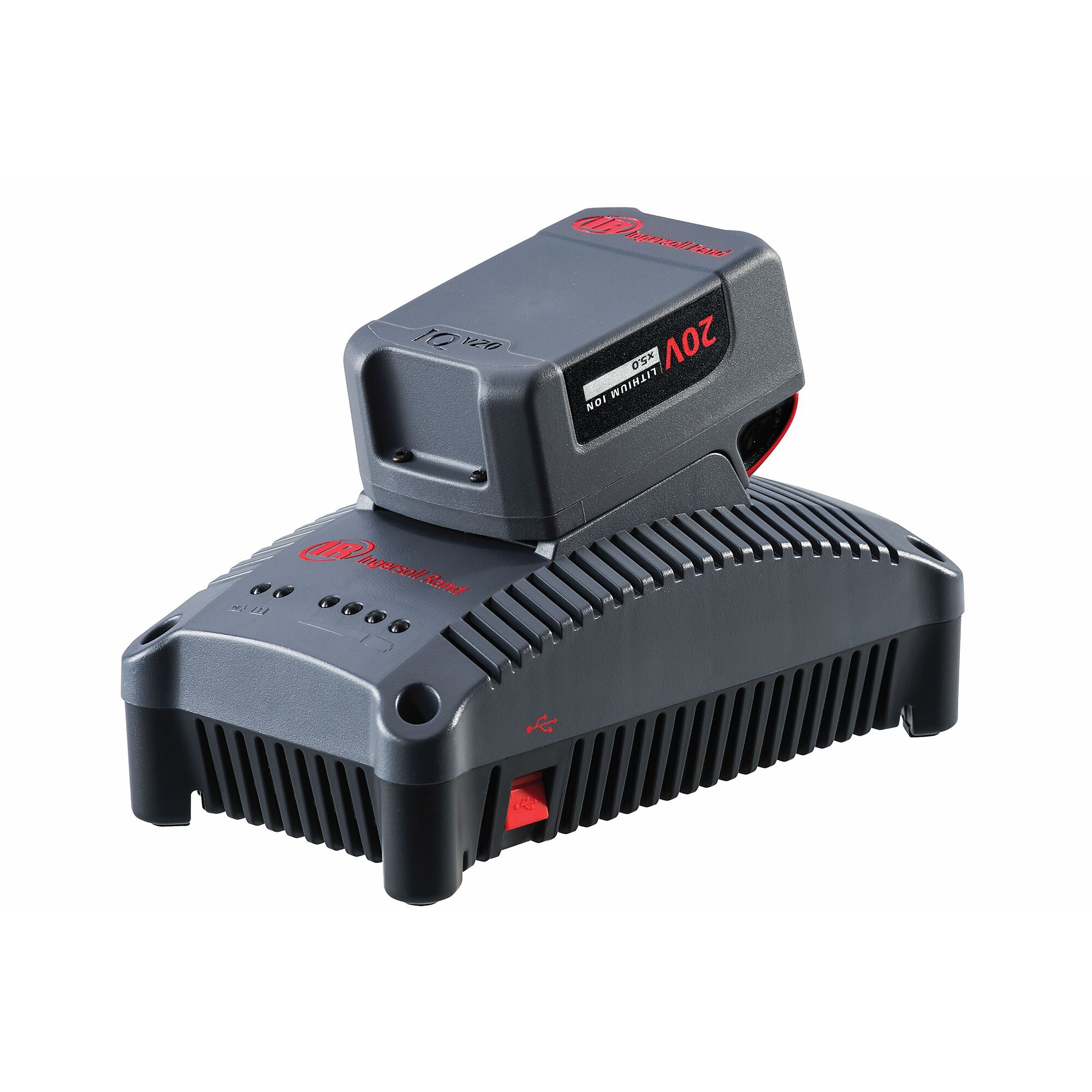 Ingersoll Rand IQV 20V, 5Ah Battery Charger Kit, Lithium-Ion Battery, Model# BL2022C