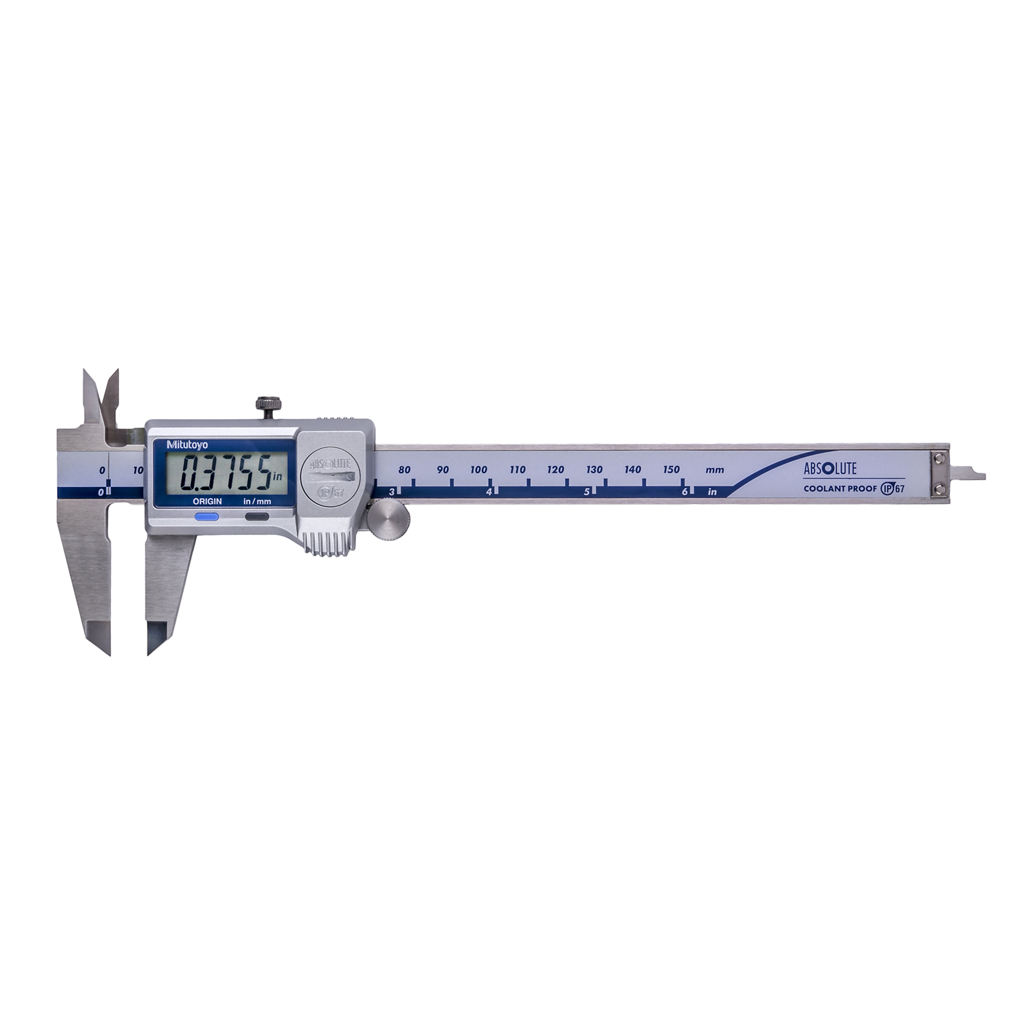 Mitutoyo Digi Caliper - 0-6in., IP67, 0.0005in./0.01mm Resolution, Model# 500-752-20