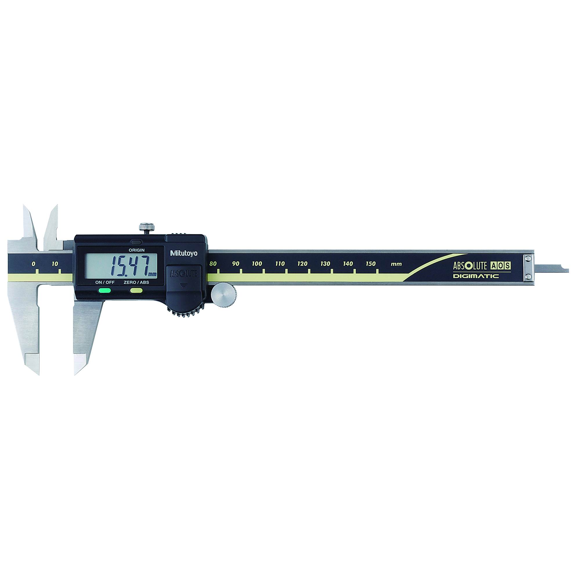 Mitutoyo Digimatic Caliper - 150mm, 5.91in. Capacity, Large LCD, Model# 500-151-30