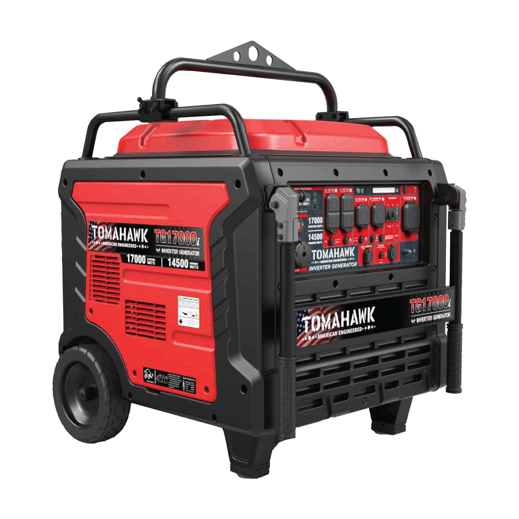 Tomahawk, 17000 Watt Inverter Generator, Surge Watts 17000 Rated Watts 14500 Voltage 120/240 Model# TG17000i