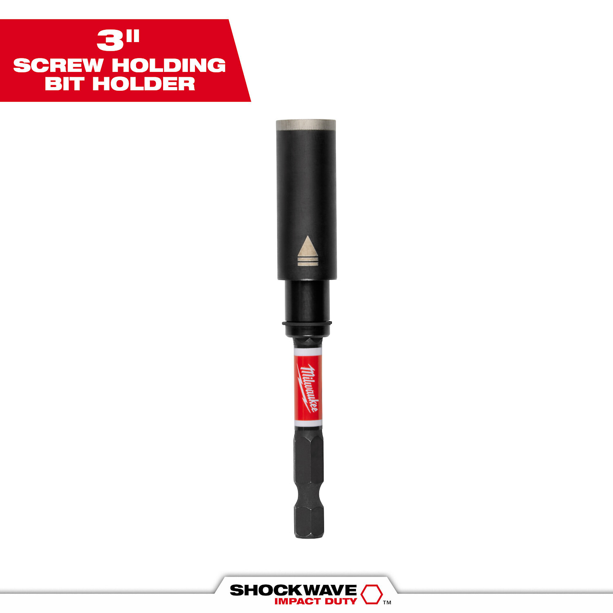 Milwaukee SHOCKWAVE™ Impact Duty, SHOCKWAVE Impact Duty 3in. Screw-Holding Bit Holder, Included (qty.) 1 Model# 48-32-7903