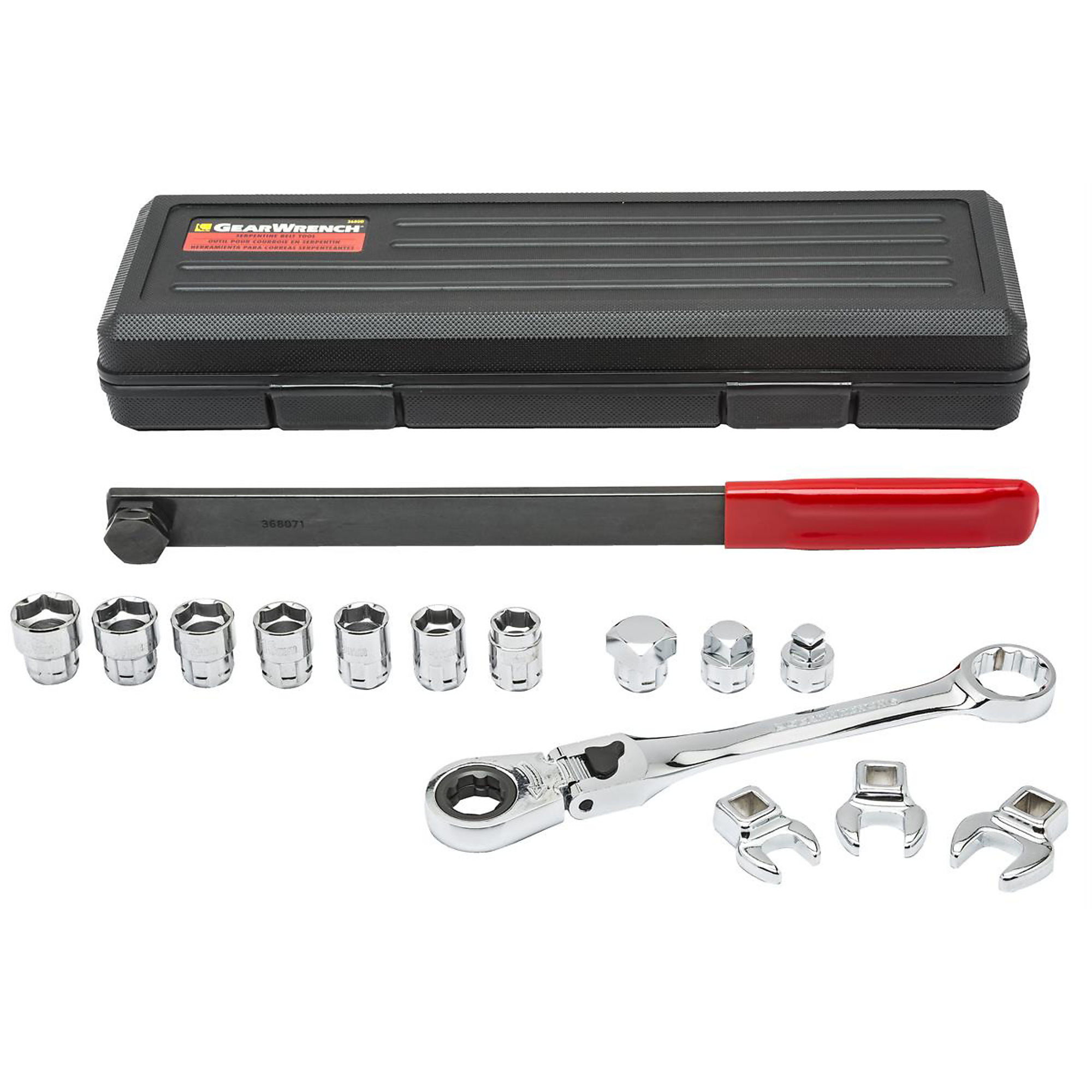 GearWrench Serpentine Belt Tool Set with Flex Head, Model# KDT89000