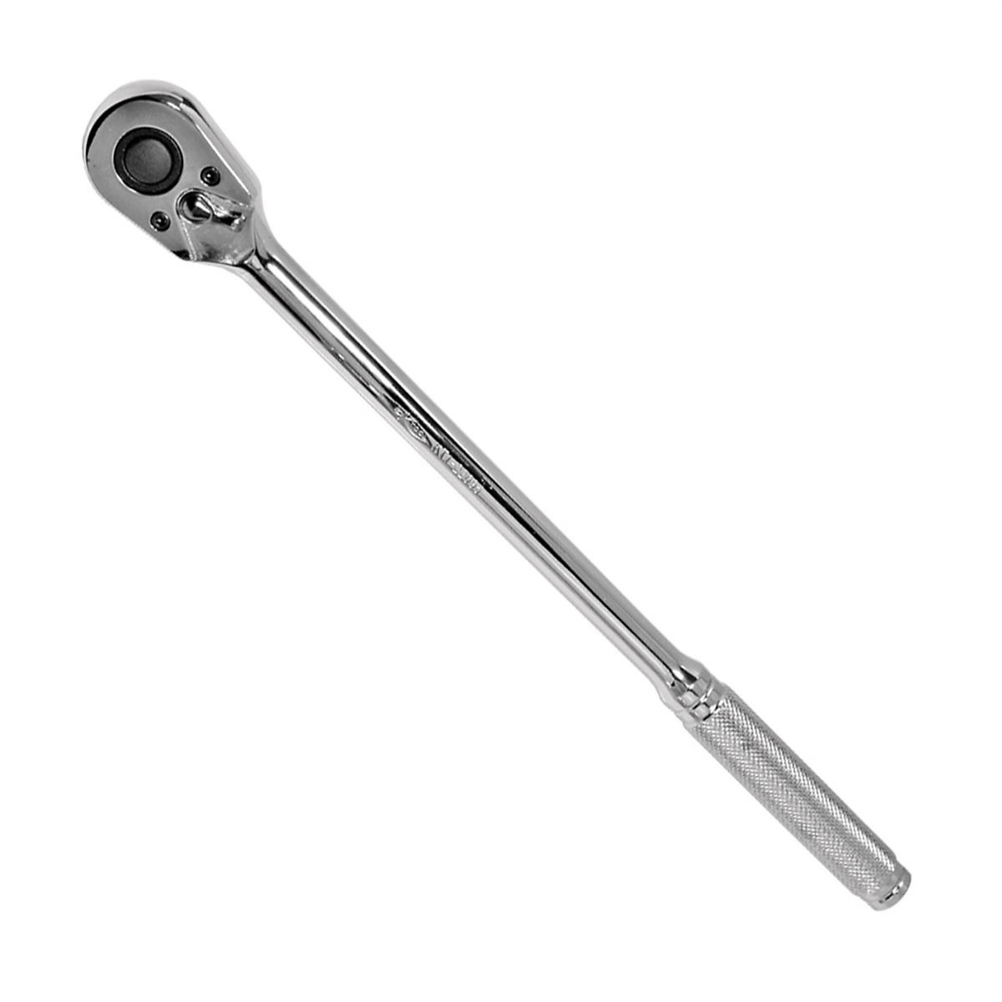 K Tool International Long Handle Ratchet — 3/8in. Drive, Fine-Tooth Mechanism, Knurled Grip, Model# KTI22095