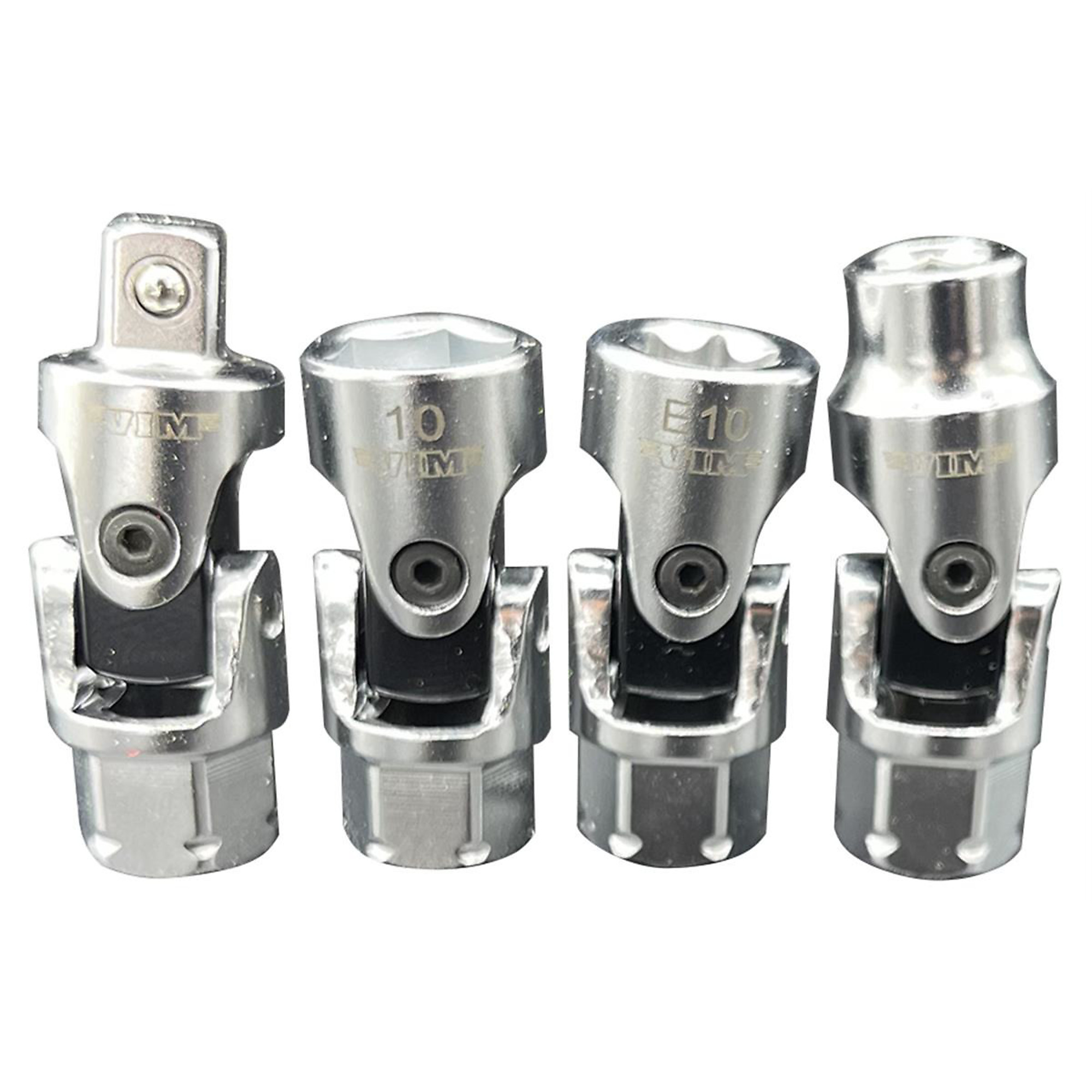VIM Tools Firm Flex Dual Drive Kit — 4-Pc., 1/4in. x 11mm, Low-Profile, Model# VIMFFDD400K