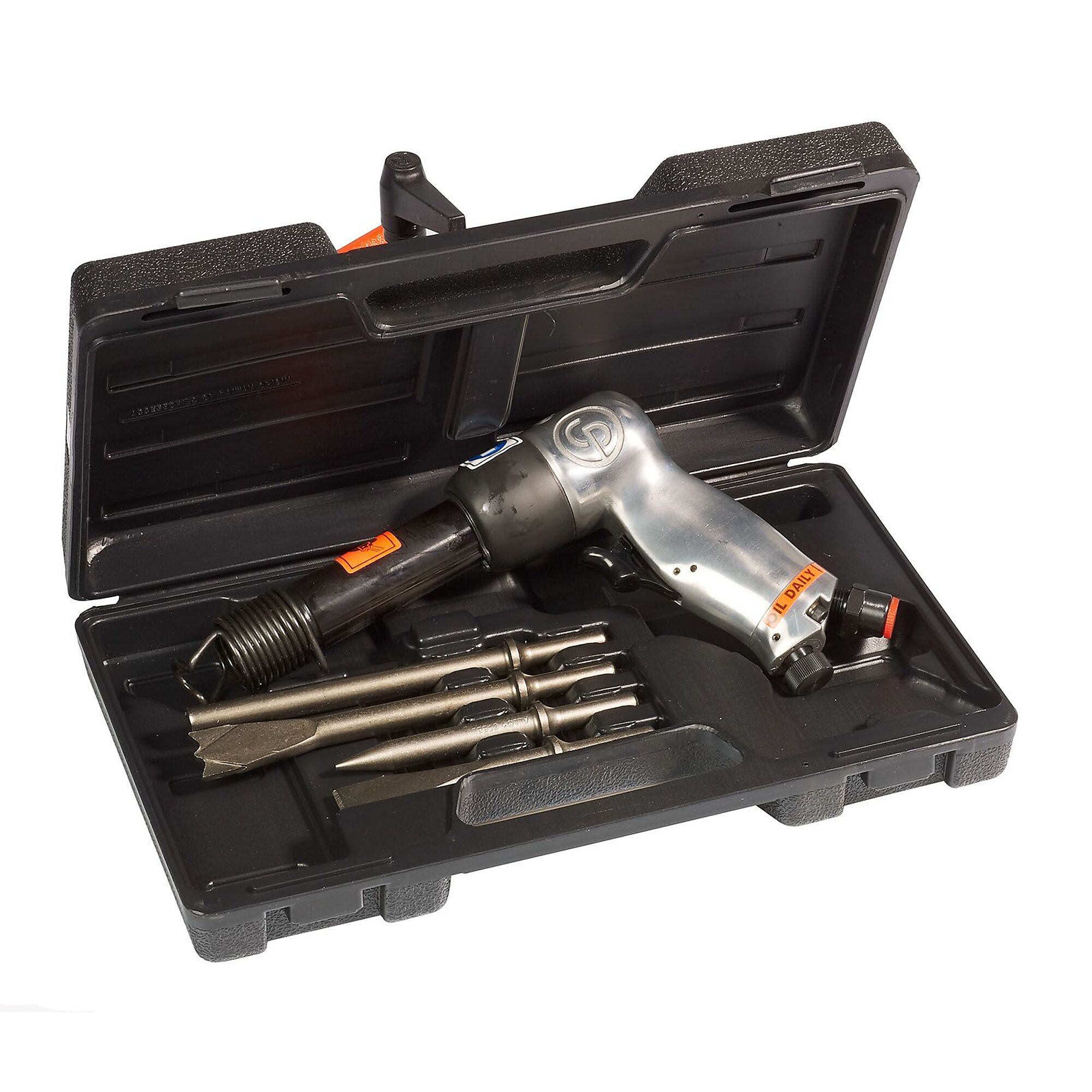Chicago Pneumatic, 0.401in.Air Hammer, Round Shank, Pistol Handel, Shank Size 0.4 in, Model# CP714