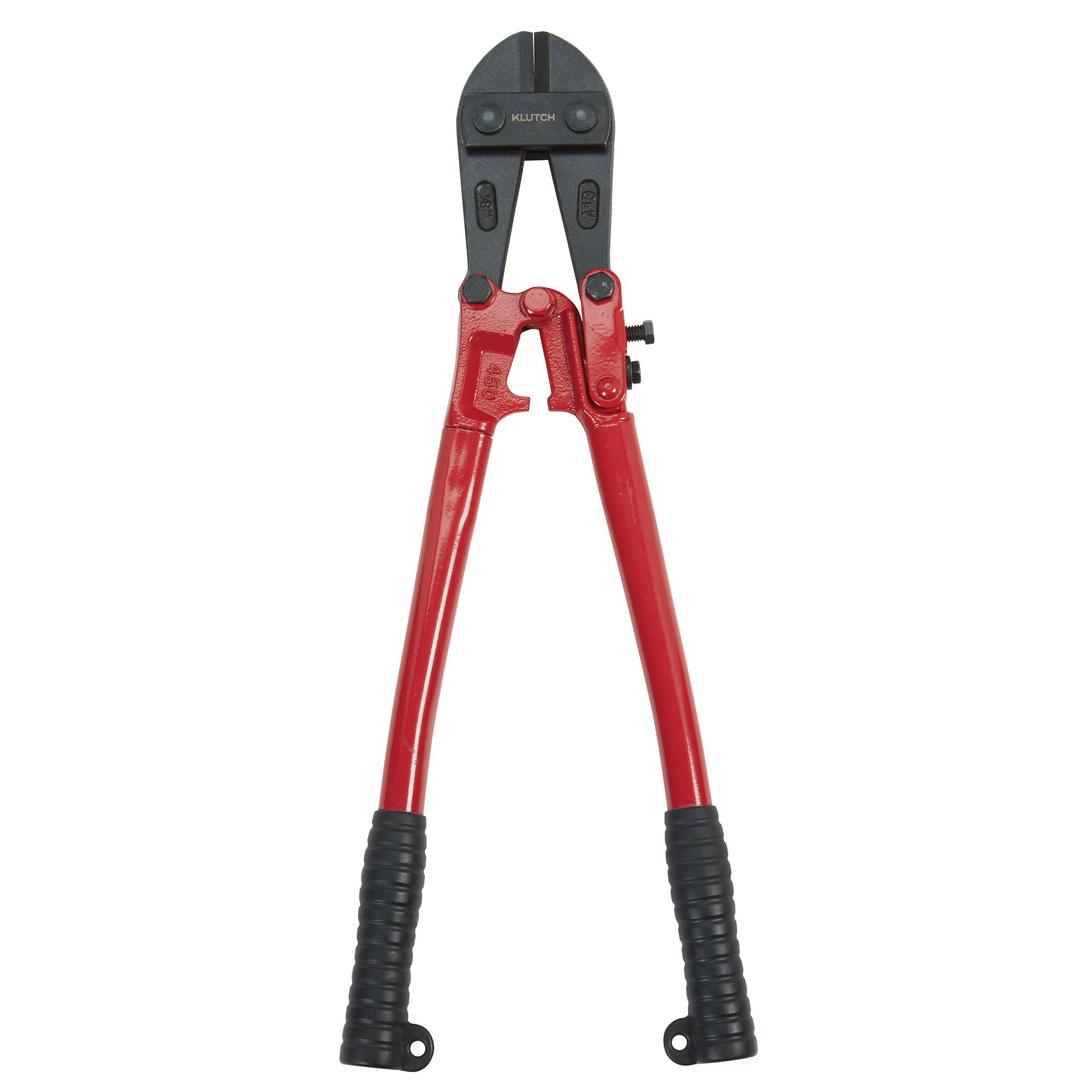 Klutch 18in. Bolt Cutter, 7.48in. Jaw Opening, 2.36in. Cutting Capacity, Cushion-Grip Handles