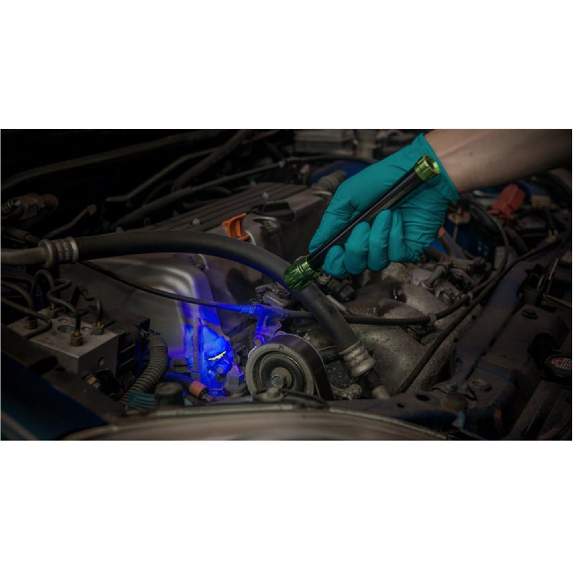 Tracer Products Cordless Blue Light LED Leak Detection Flashlight — 75W Equivalent, 6ft. Inspection Range, Model# TRALF400