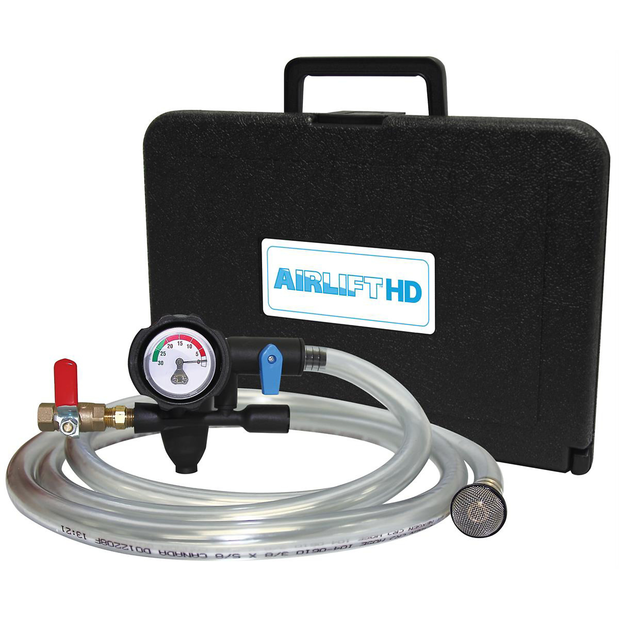 UView Airlift HD — Eliminates Airlocks, Refills Coolant System, 90° Angled Gauge, Model# UVU550500HD