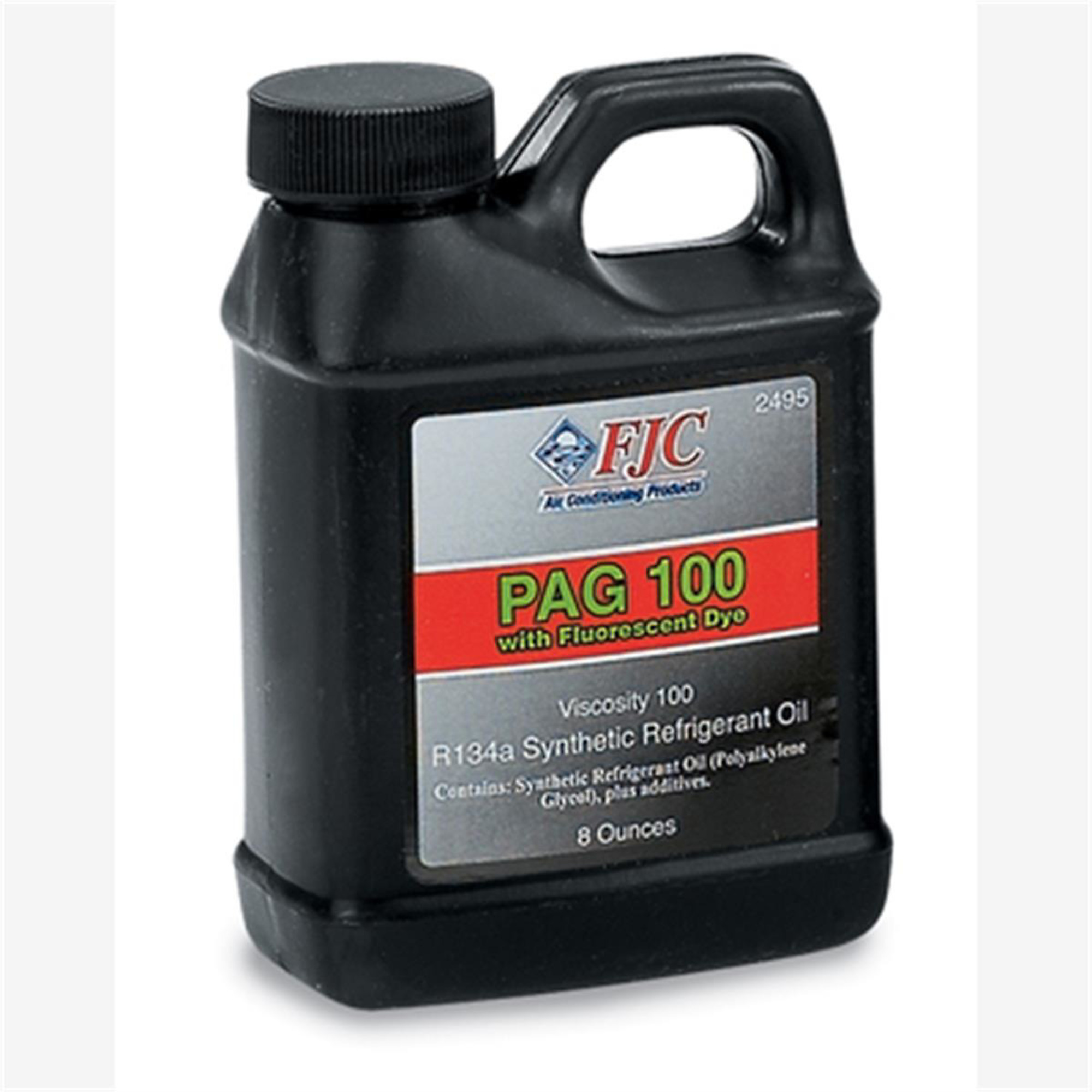 FJC PAG Oil 100 with Dye — 8 Oz., For R134a, Model# FJC2495