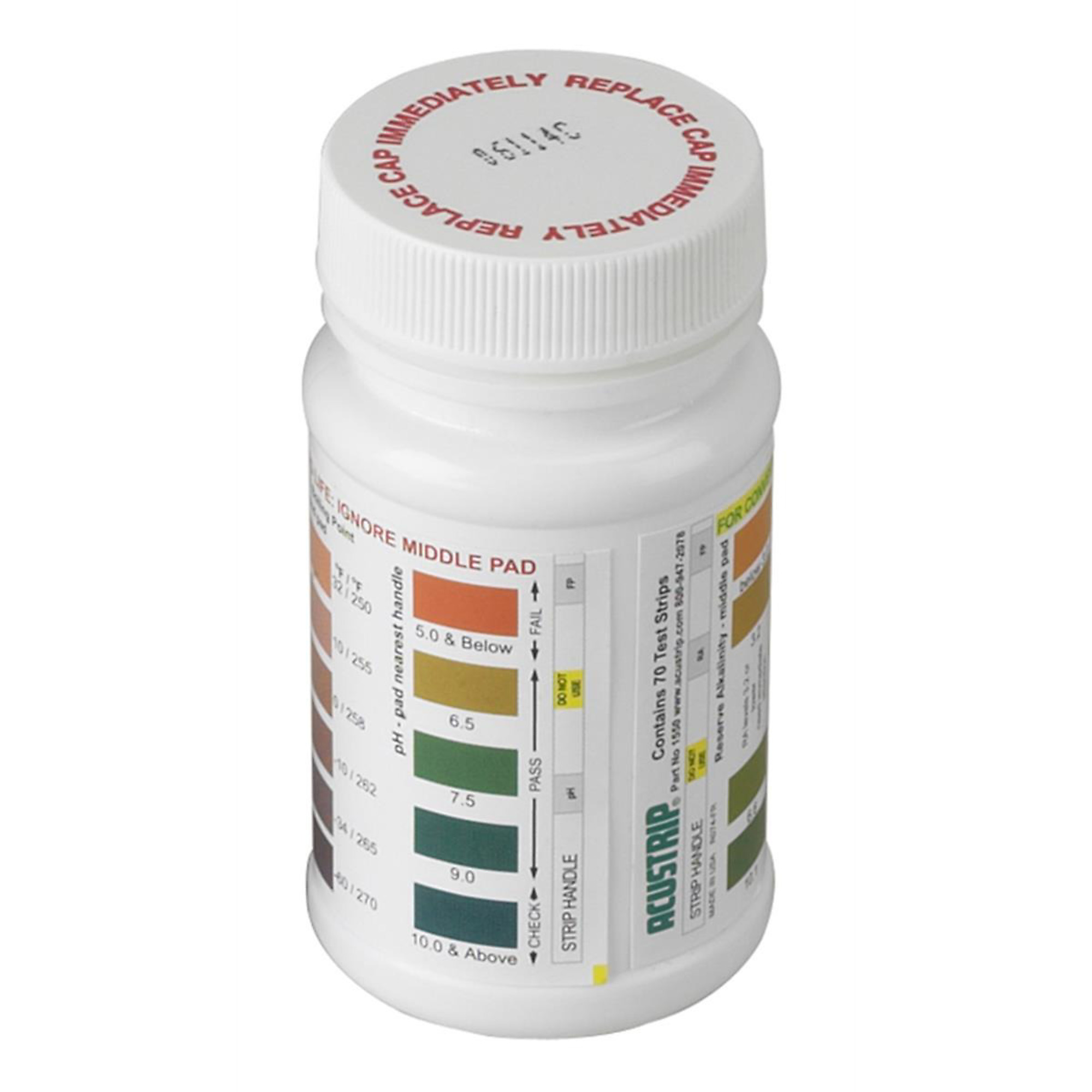 Robinair Coolant Test Strips — 50 Pcs, Ethylene/Propylene Glycol Compatible, Model# ROB75134