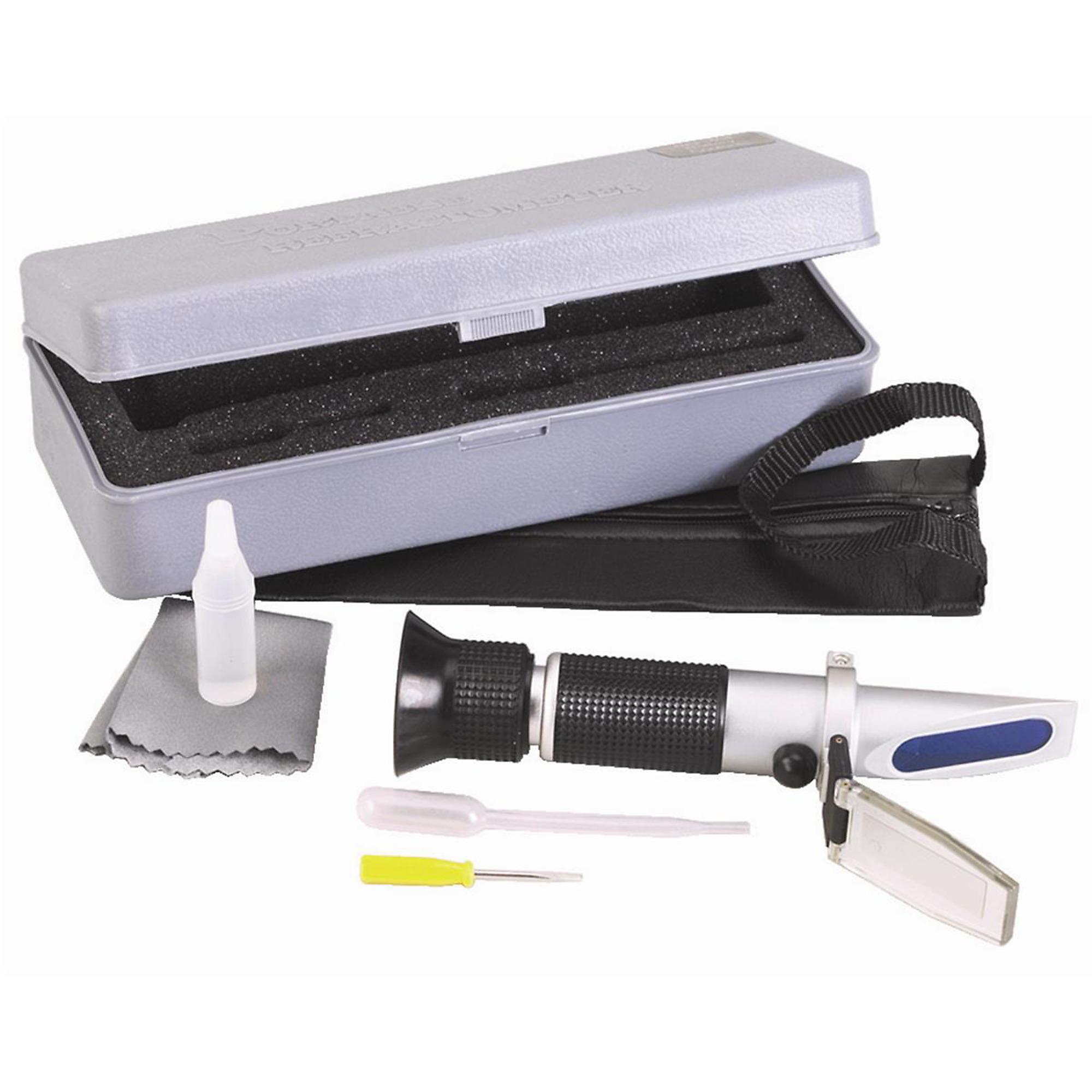 Robinair Coolant and Battery Refractometer — Aluminum Housing, Ultra Smooth Focusing, Model# ROB75240