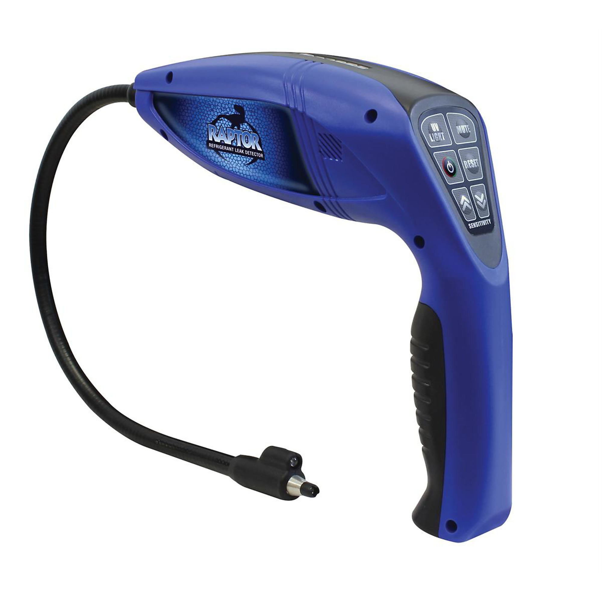 Mastercool Raptor Electronic Leak Detector with UV Light — Digital Microprocessor Design, Visual Leak Indicator, Model# MSC56200