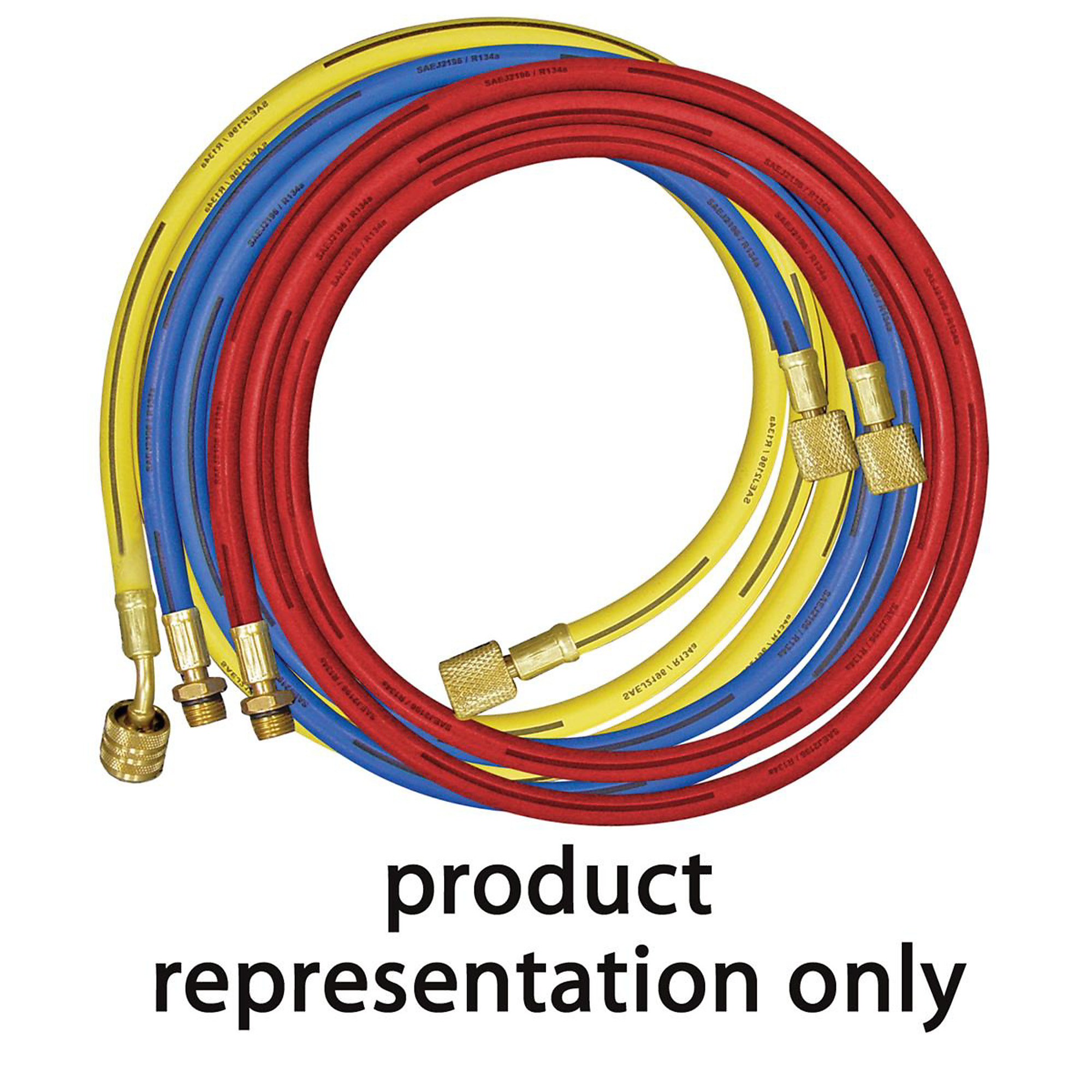 Mastercool Hose — 72in. Length, Yellow, R134A, Quick Seal, Model# MSC84722