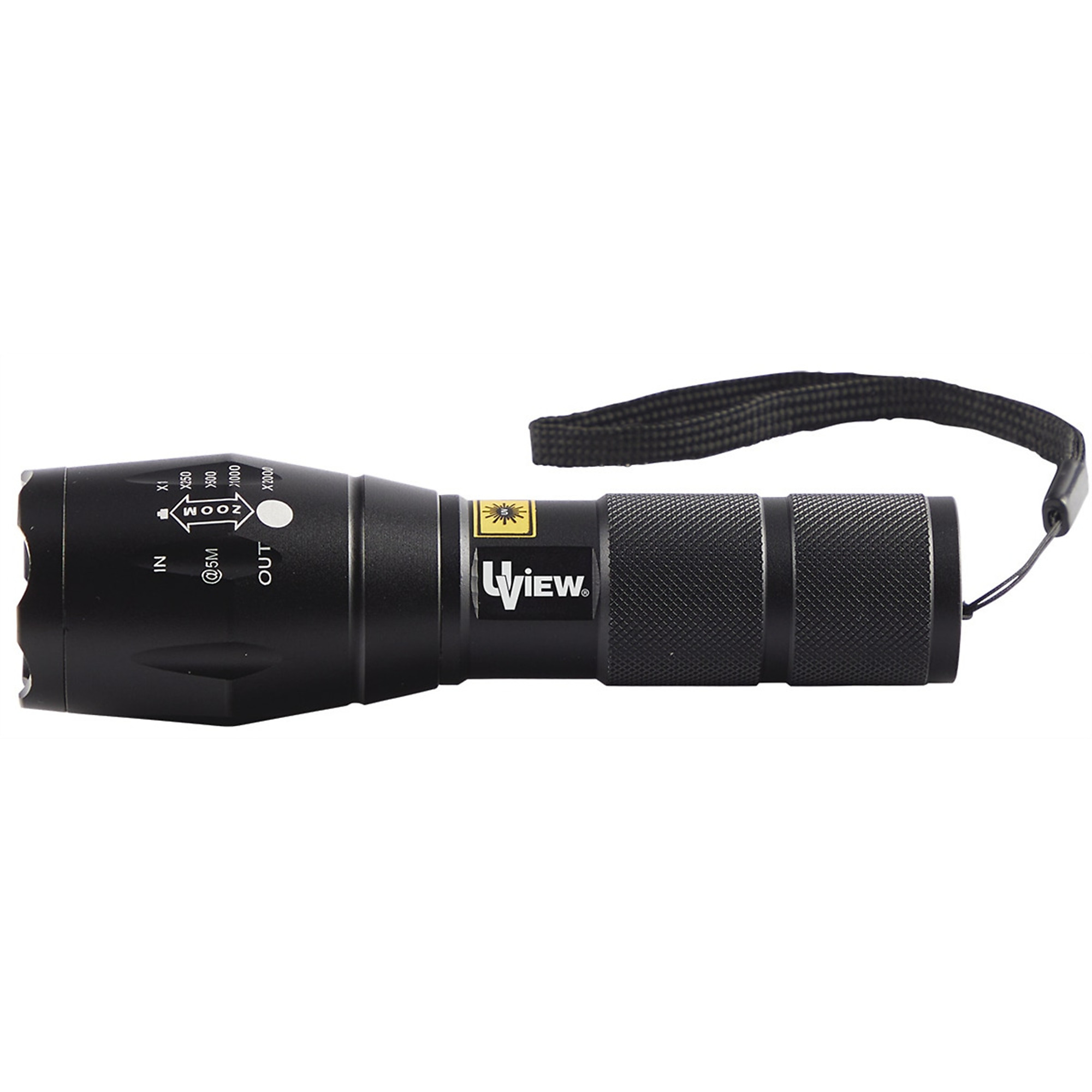 UView UV Phazer Black Professional UV Leak Detection Light — 395nm, Rechargeable, Adjustable Zoom, Model# UVUEW40395