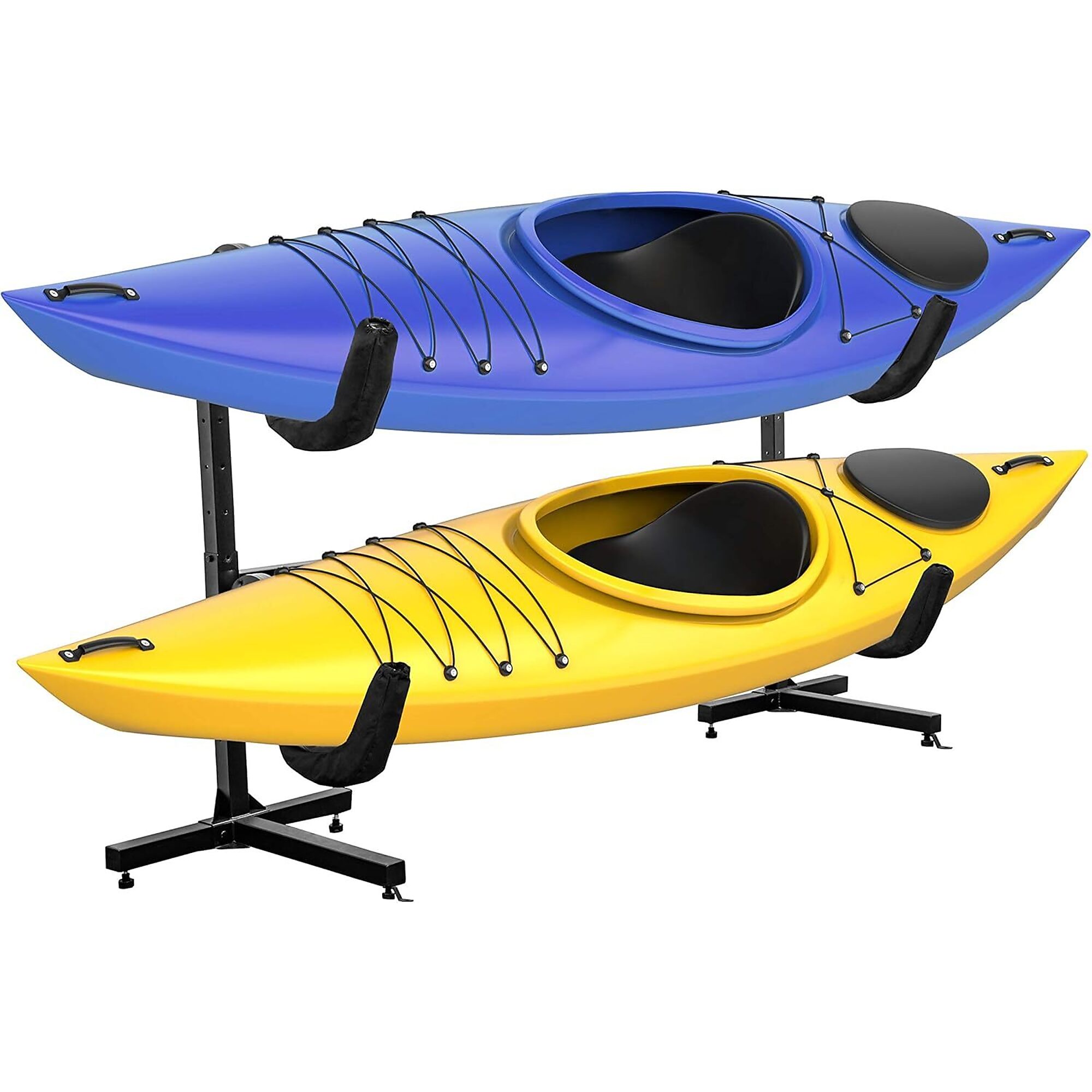 RaxGo, Freestanding 2-Kayak Heavy-Duty Rack, Length 94 in, Width 26 in, Model# RGFSKR