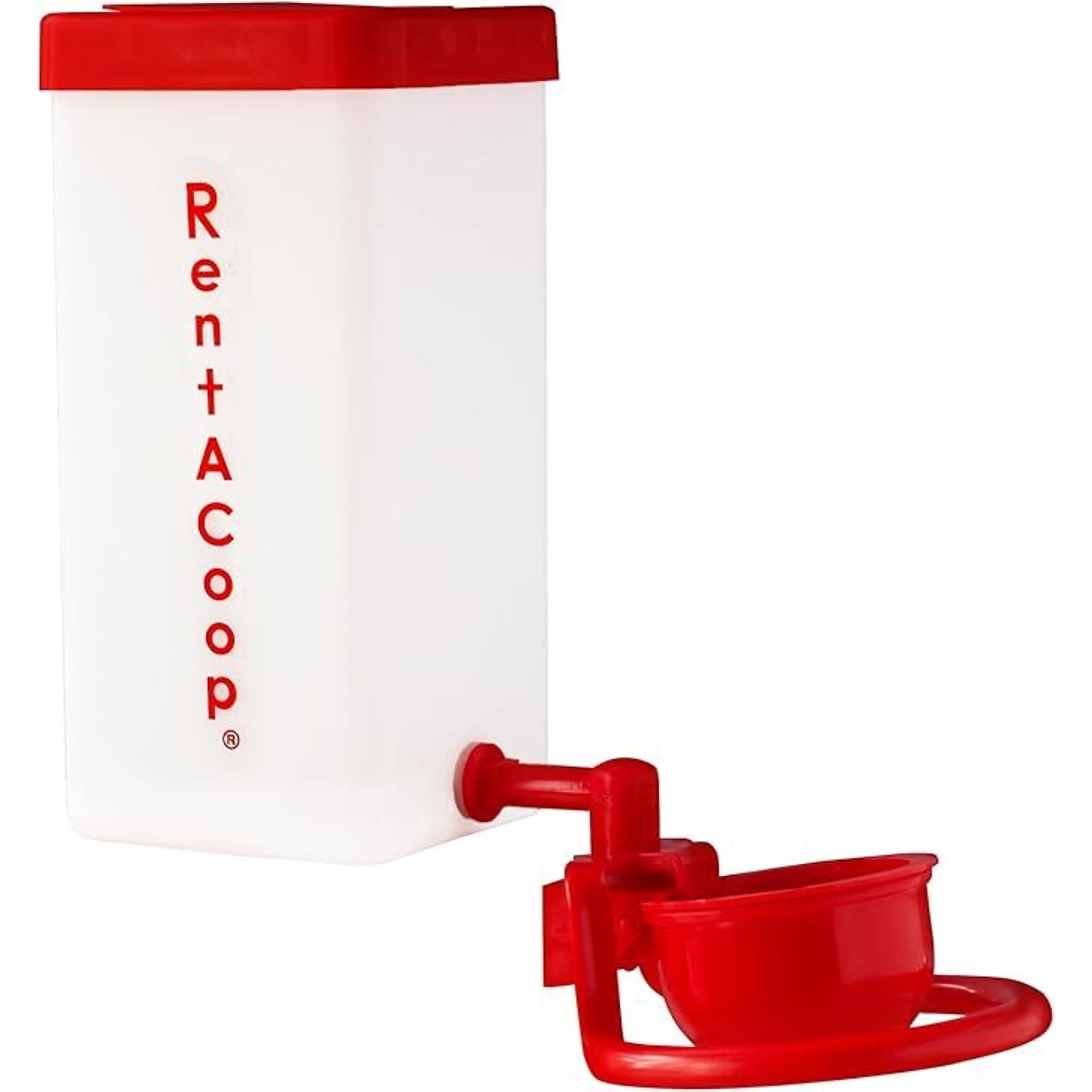 RentACoop, 32 oz (1L) Autofill Cup Drinker with Parakeet Perch Attachment, Model# 1L-PRKT-DRNK