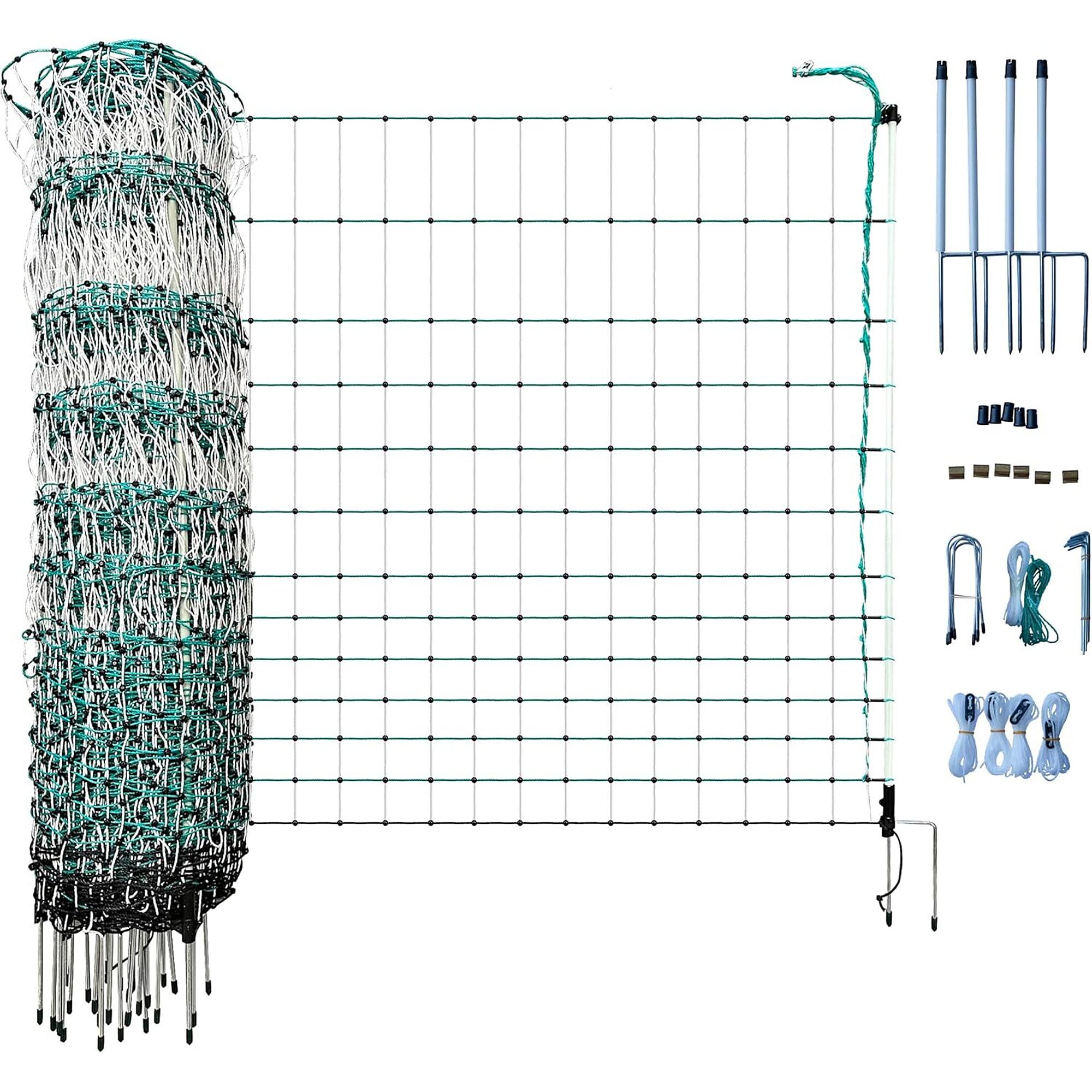 RentACoop, 48in. x 168ft. Electric Netting Poultry Enclolsure for Chickens, Ducks, Turkeys, and more, Energizer not Included, Model# NX-BJ4M-RHK9