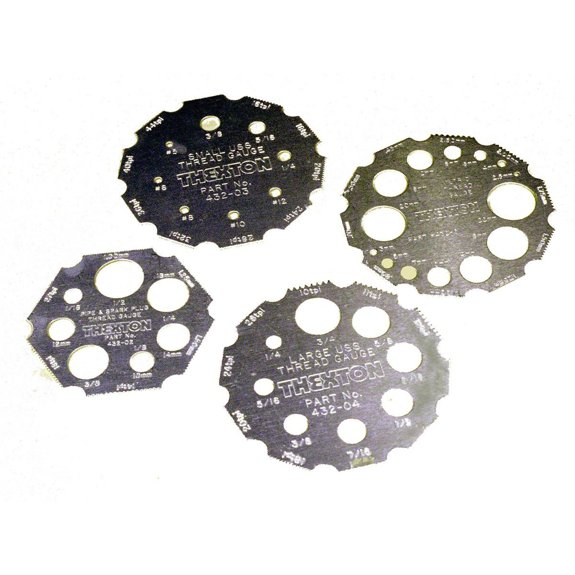 Thexton, 432 UNIV THREAD GAUGES, Pieces (qty.) 1 Measurement Standard ...