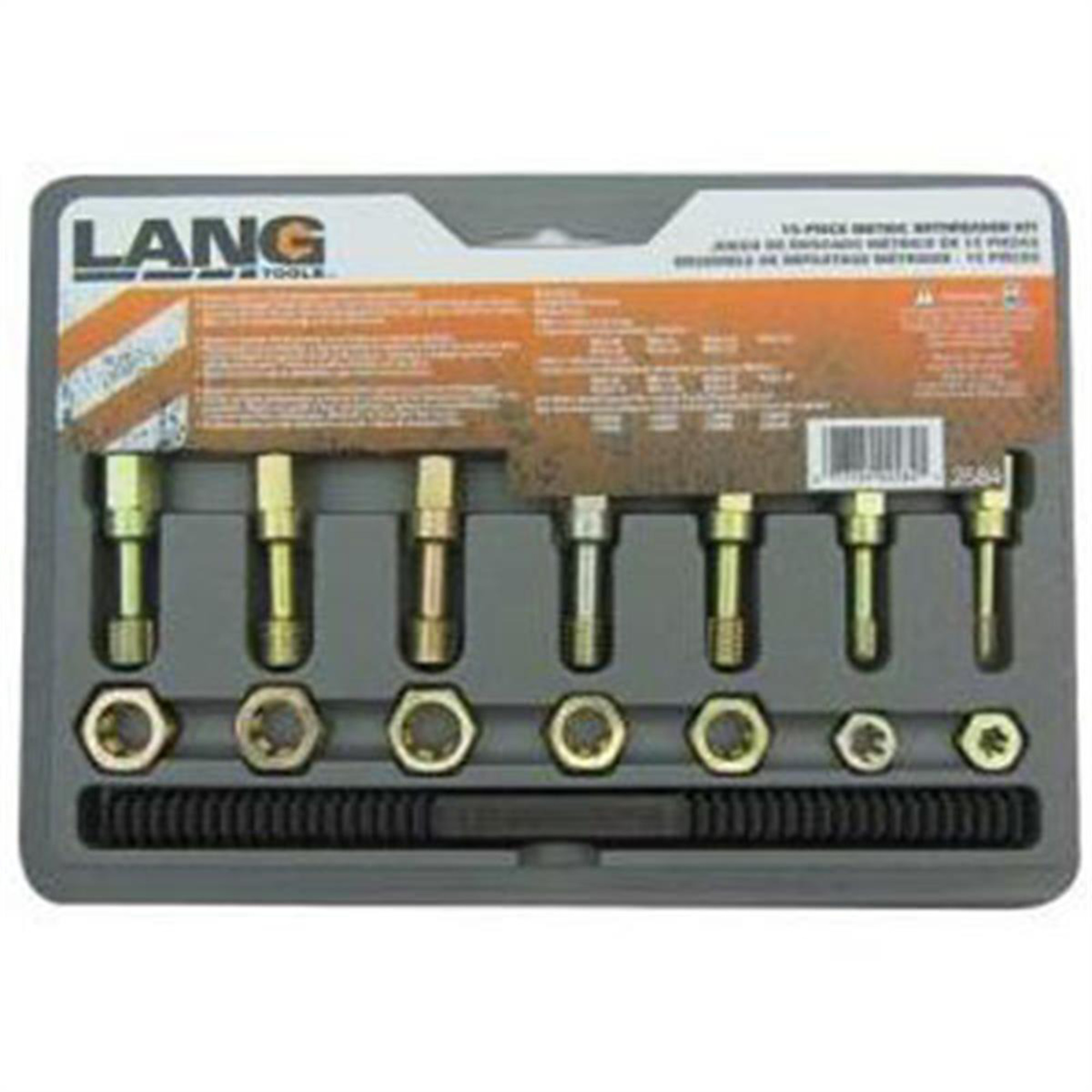 Lang Tools Master Metric Rethread Kit — 15-Piece, Model# KAS2584