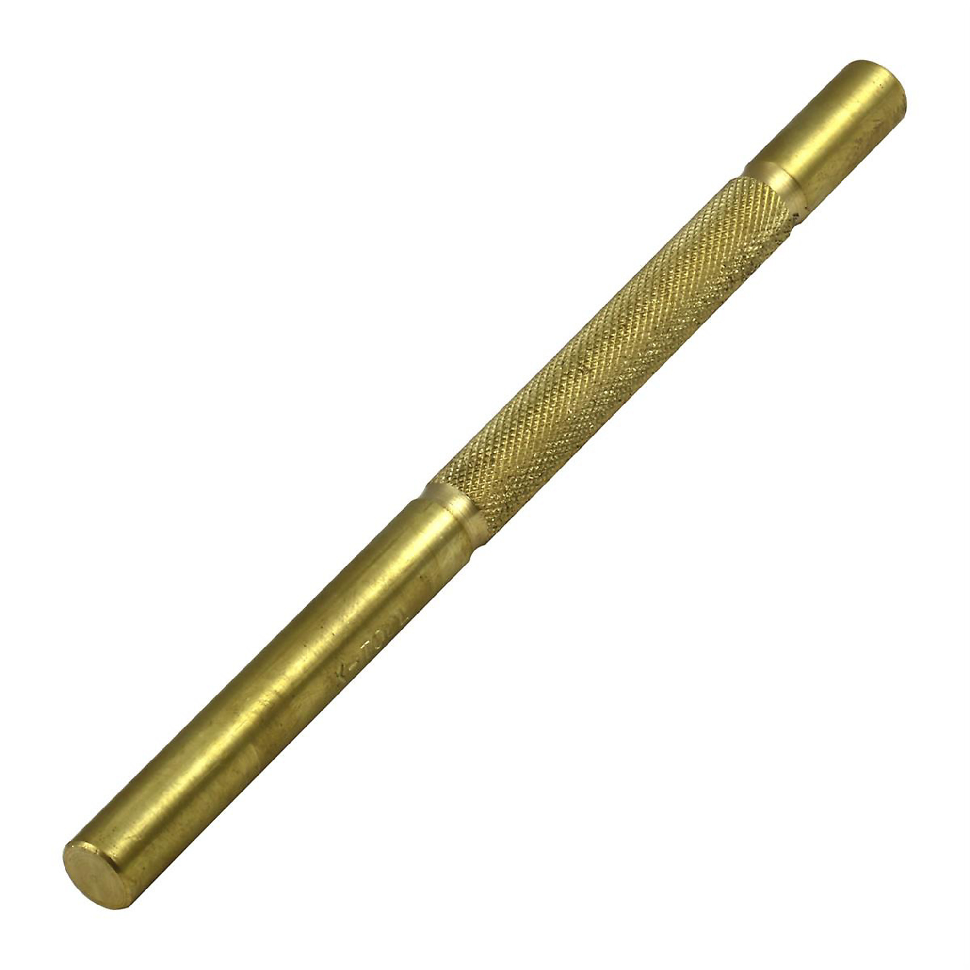 K Tool International Brass Punch — 1/2in., Non-Marring, Non-Sparking, Knurled Handle, Model# KTI72984