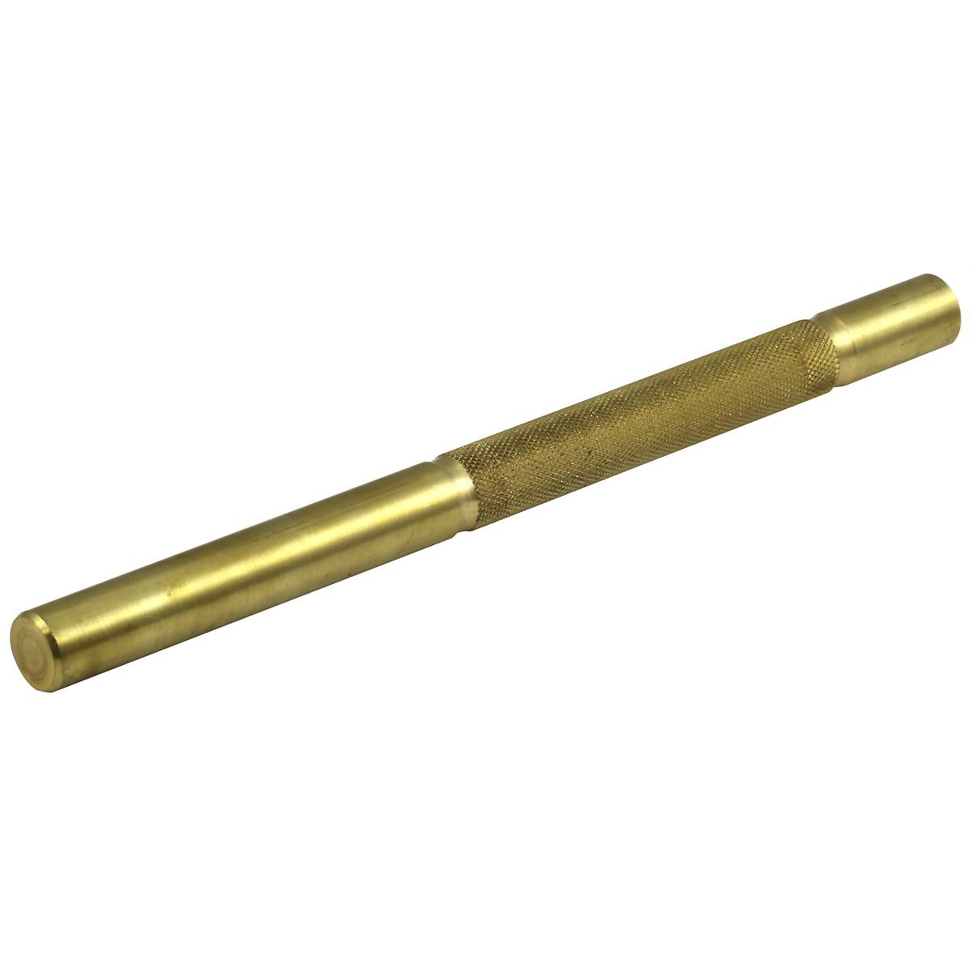 K Tool International Brass Punch — 5/8in., Knurled Handle, Non-Marring, Non-Sparking, Model# KTI72986