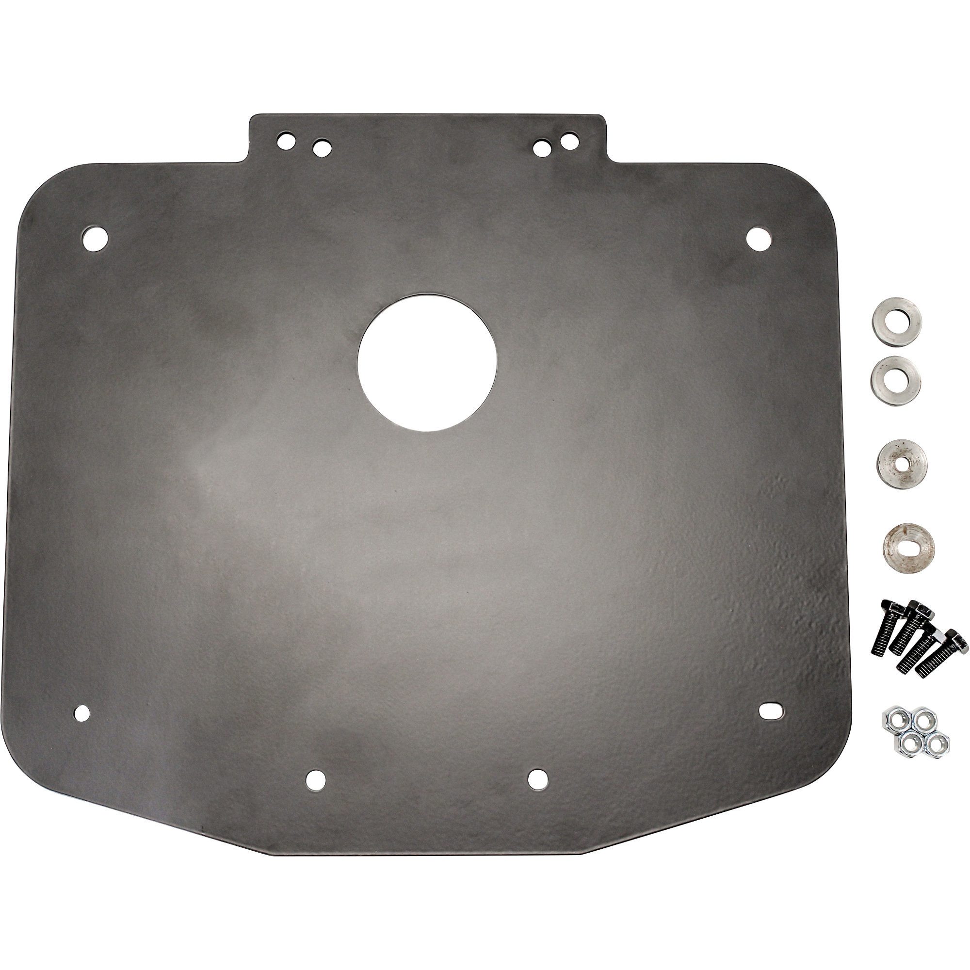 K & M, INT. PLATE FOR TRUCK SEAT, Capacity 1000 lb, Seat Material Steel, Color Black, Model# 8155