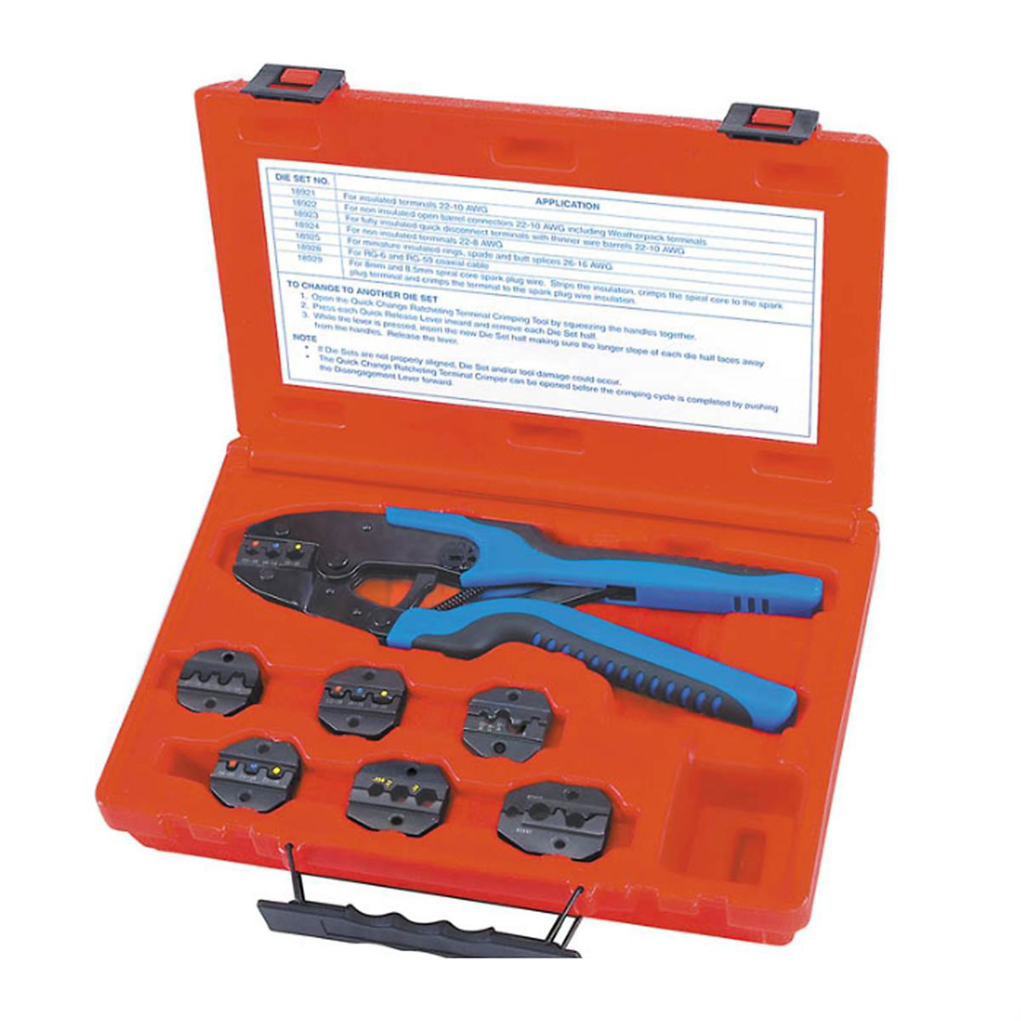 SG Tool Aid Quick Change Ratcheting Terminal Crimping Kit — Model# SGT18960