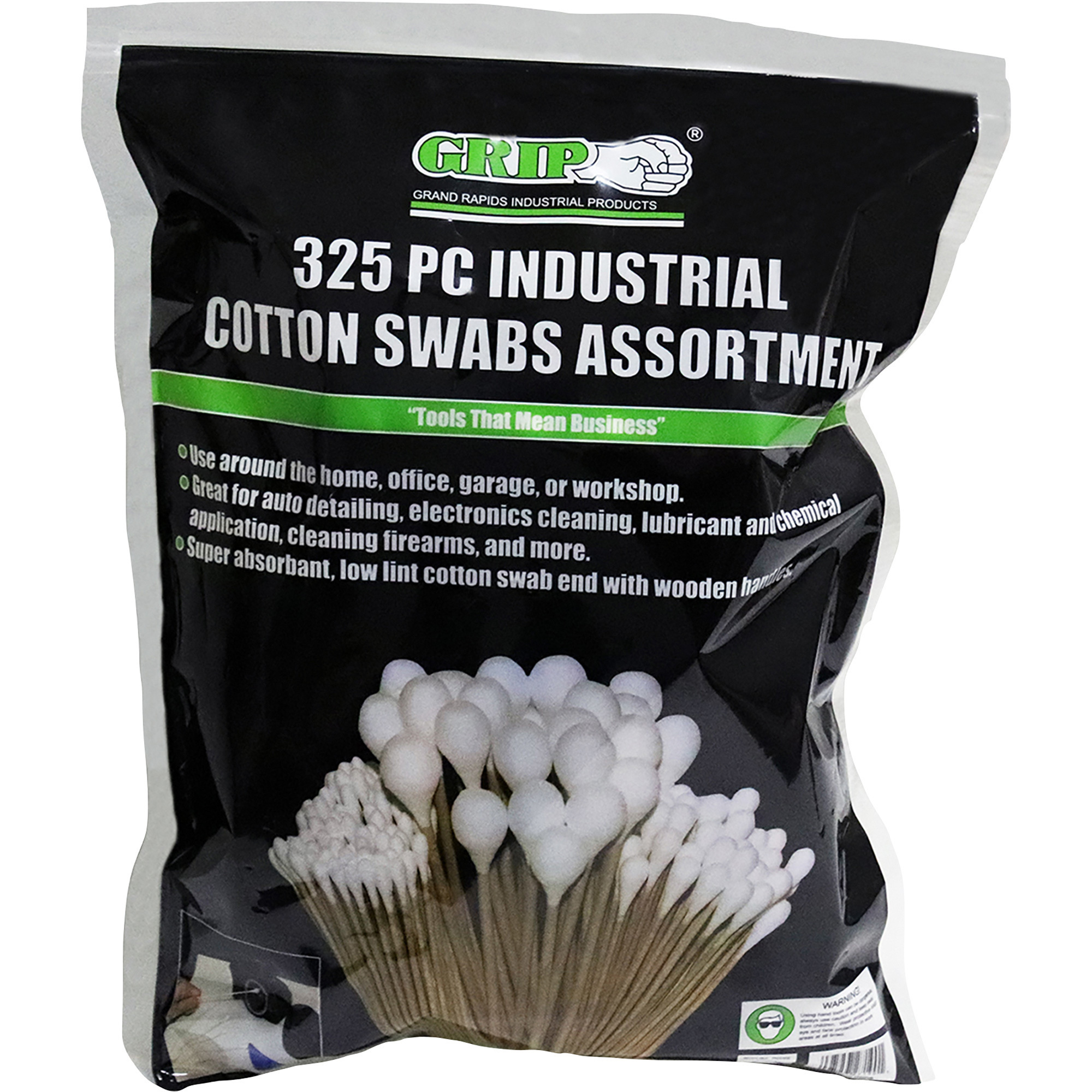Grip Assorted Cotton Swabs, 325-Pc. Set, Model# 27190 | Northern Tool