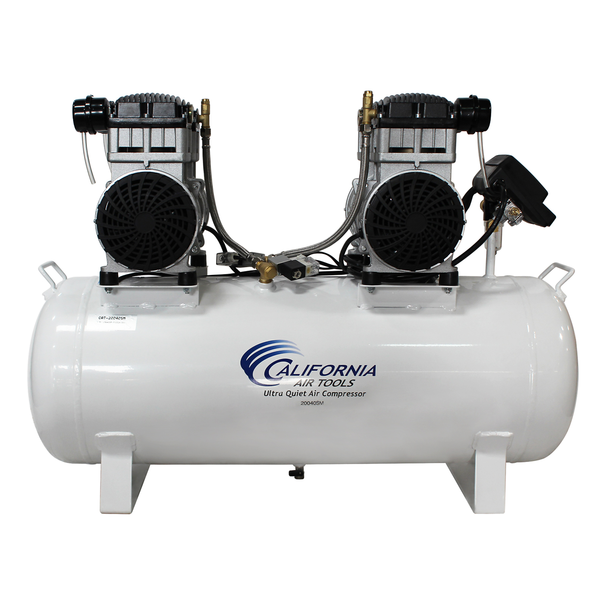 California Air Tools, CAT 20040SM 20Gal 4Hp AirCompressor, Horsepower 4 HP, Air Tank Size 20 Gal, Volts 220 Model# CAT-20040SM
