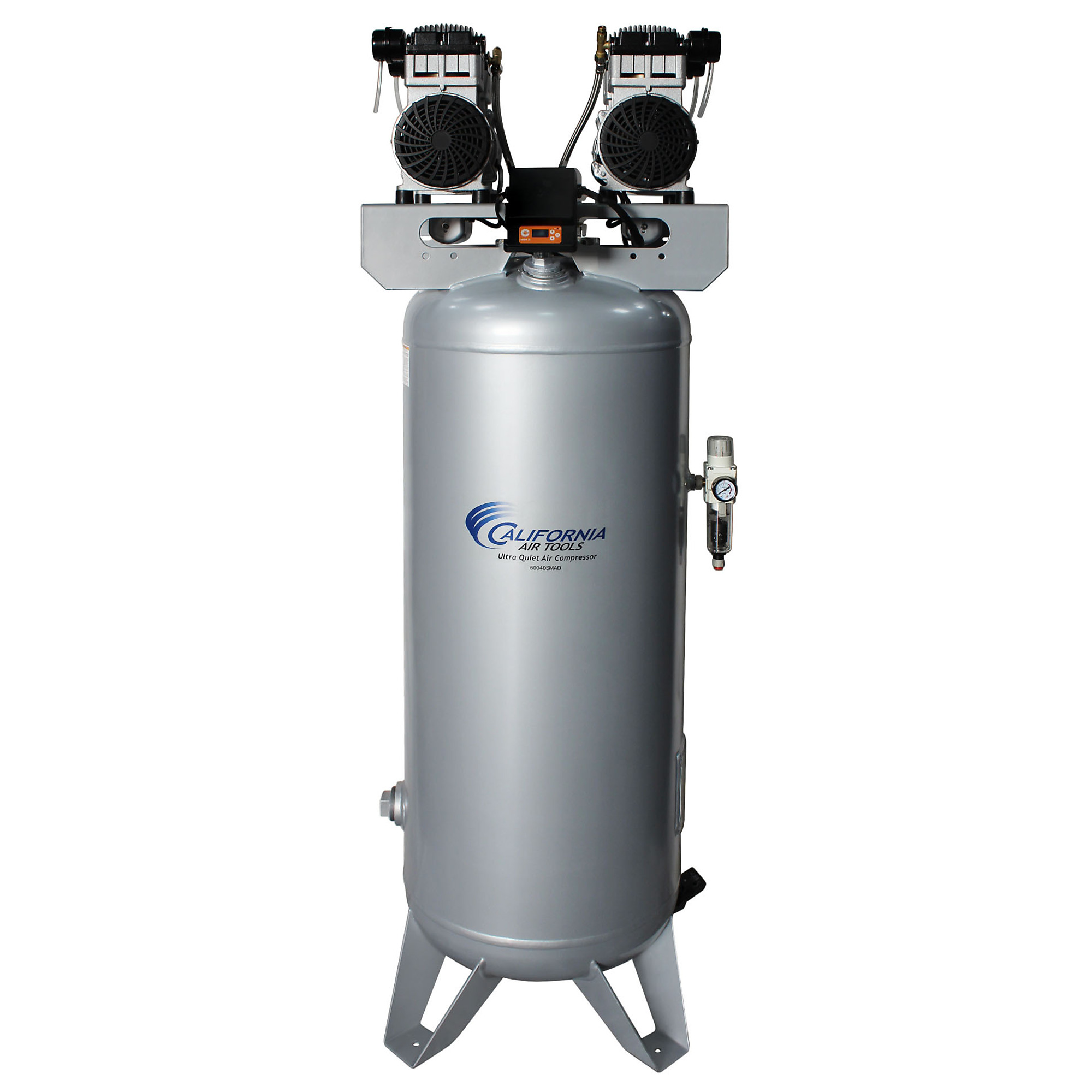 California Air Tools, CAT 60040SMAD 60Gal 4Hp AirCompressor, Horsepower 4 HP, Air Tank Size 60 Gal, Volts 220 Model# CAT-60040SMAD