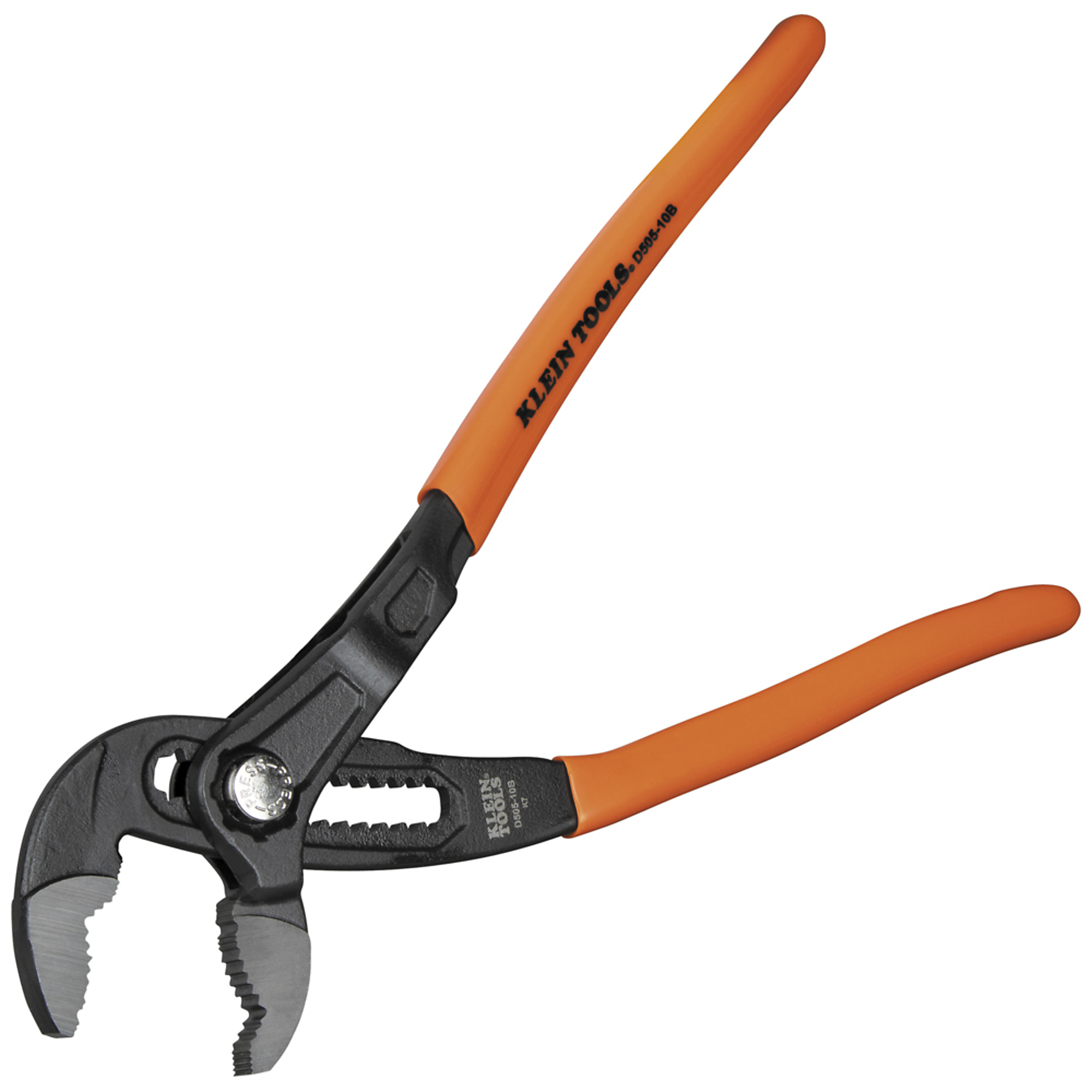 Klein Tools, Quick-Adjust Klaw Pump Pliers, 10in., Jaw Capacity 2.13 in, Model# D50510B