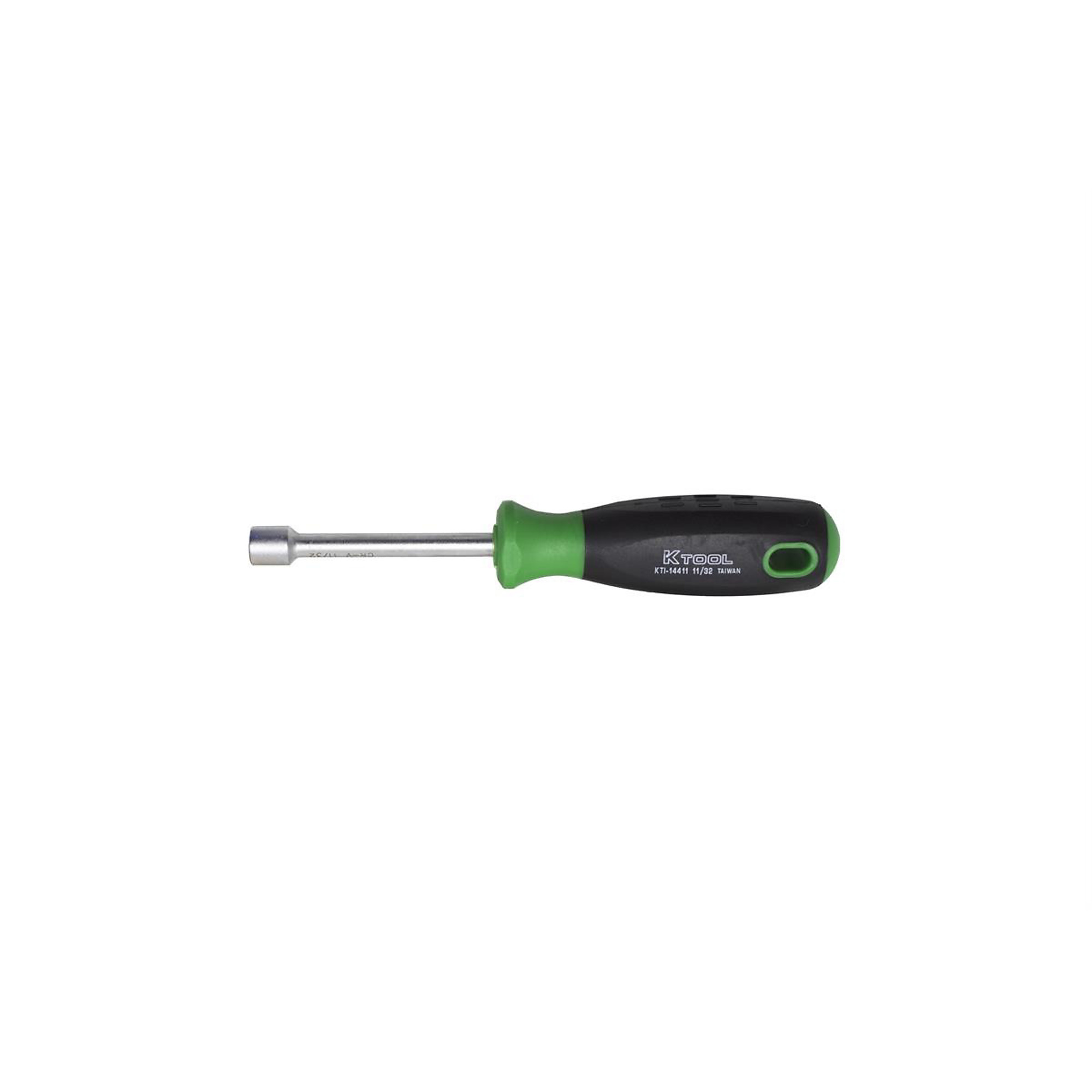 K Tool International SAE Nut Driver — 11/32in. x 3in., Soft-Grip Handle, Model# KTI14411