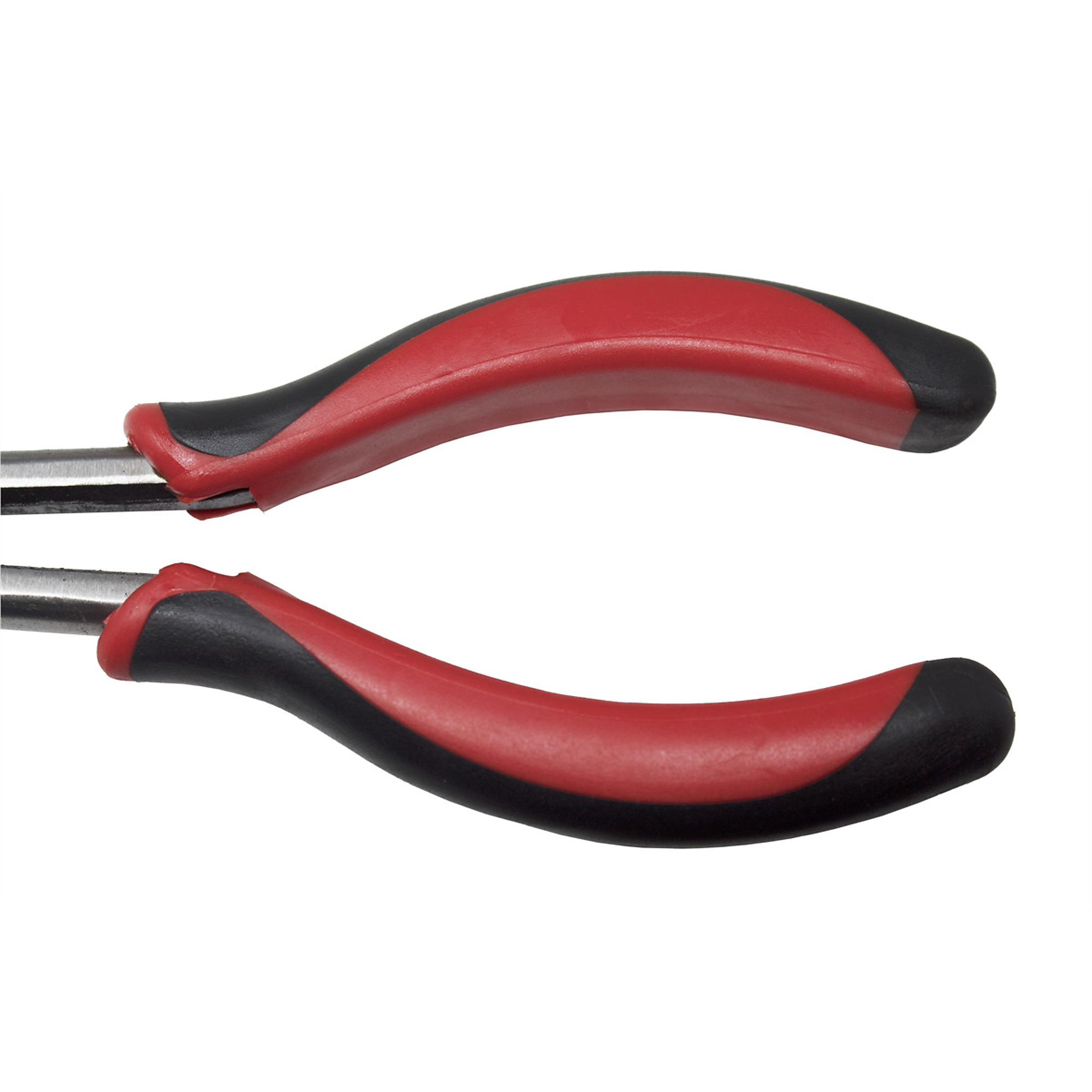 K Tool International Needle Nose Pliers — 11in., 45 Degree Bent, Chrome Vanadium, Soft Comfort Grip, Model# KTI51211