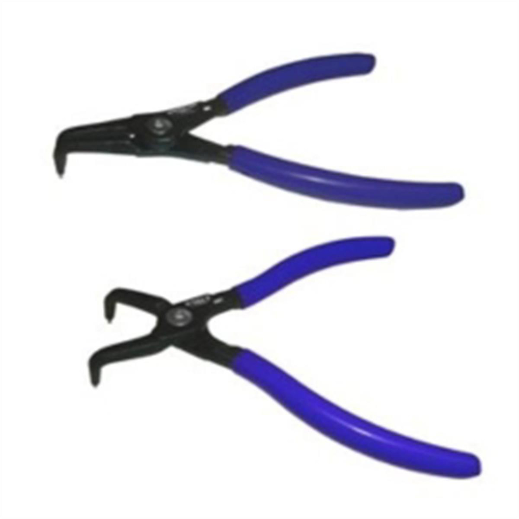 VIM Tools Bent Snap Ring Pliers Set — 2-Piece, 7in., Hardened Tips, Model# VIMSRB7