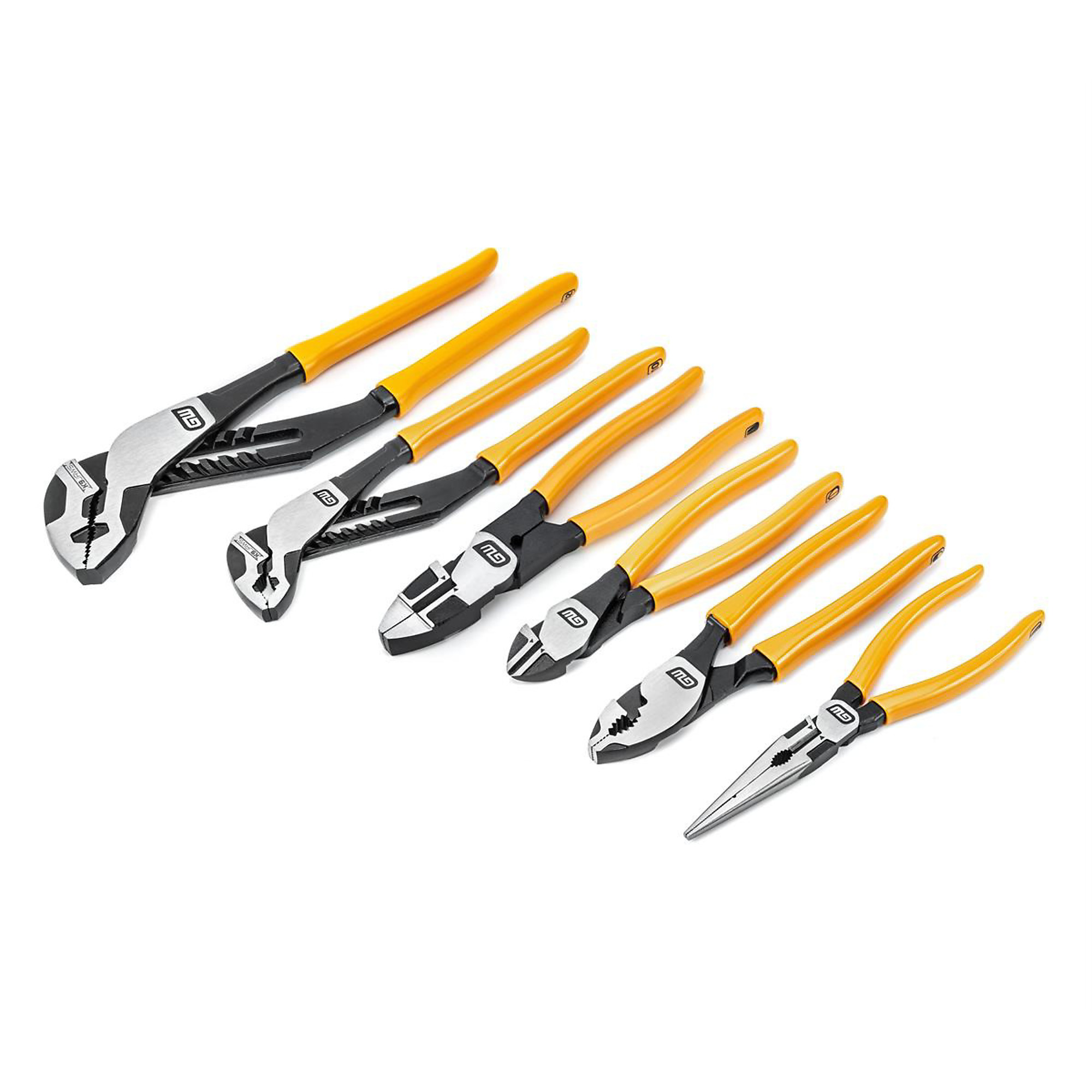 GearWrench Mixed Dipped Material Plier Set — 6-Piece, Model# KDT82204-06