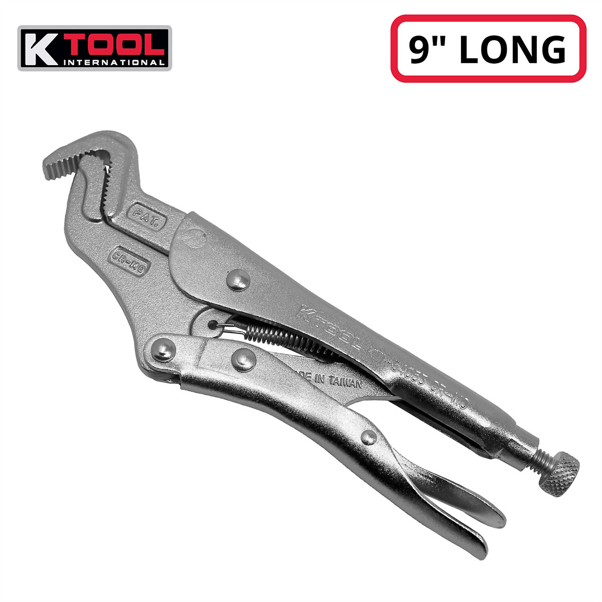 K Tool International Parrot Nose Pliers — 9in., Chrome-Molybdenum Steel, Non-Slip Grip, Model# KTI54053