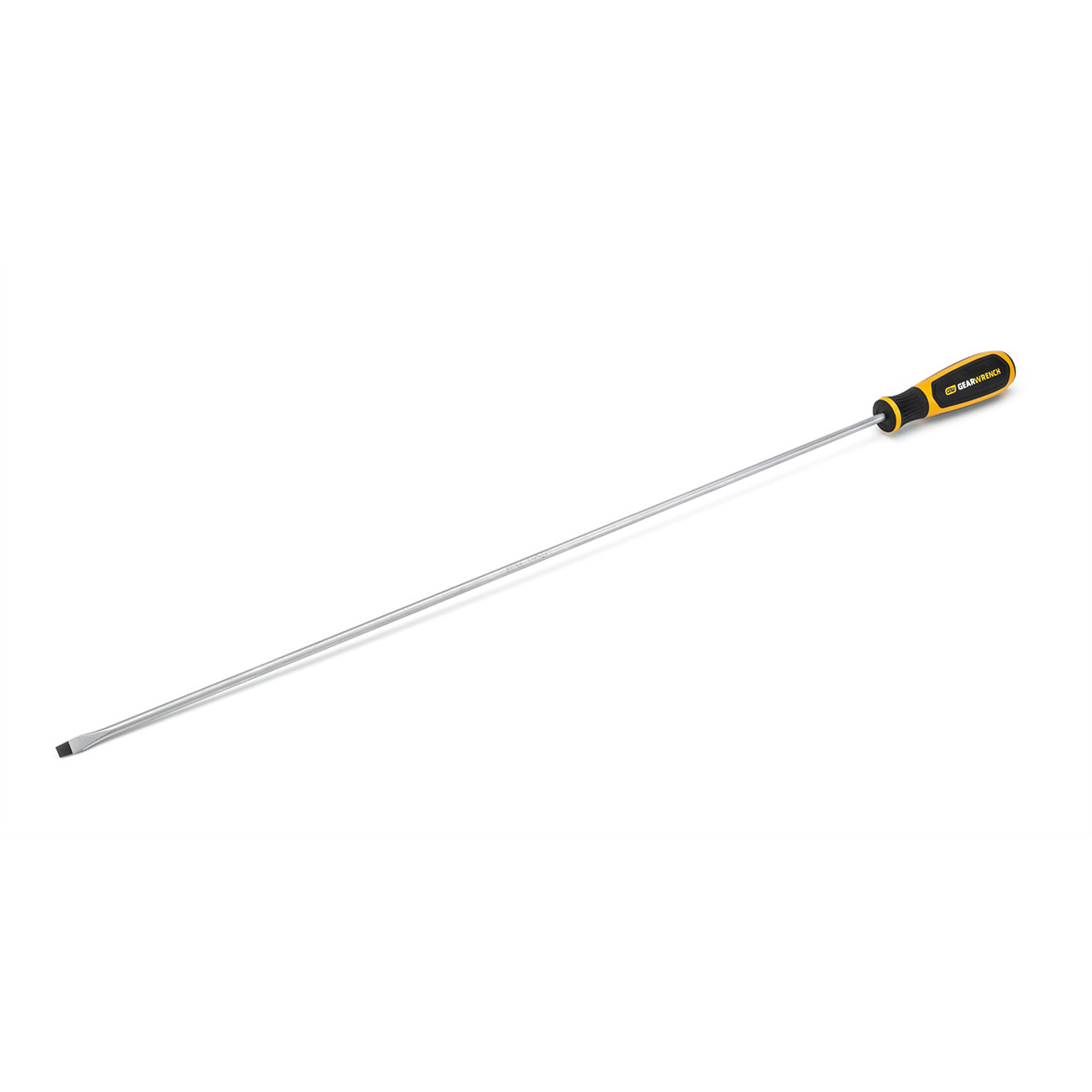 GearWrench Slotted Screwdriver — 1/4in. x 24in., Dual Material, Model# KDT80076H