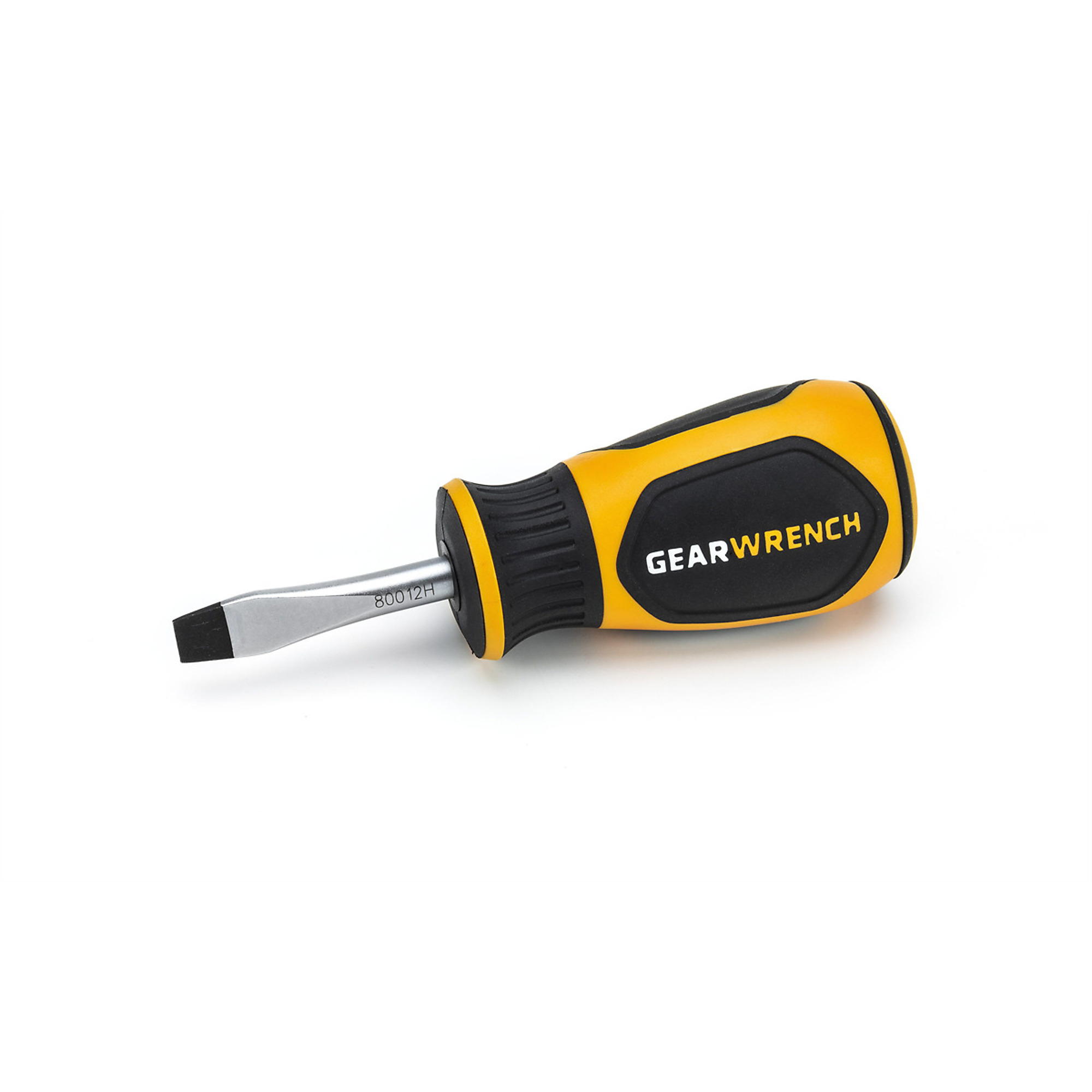 GearWrench Slotted Dual Material Screwdriver — 1/4in. x 1-1/2in., Model# KDT80012H