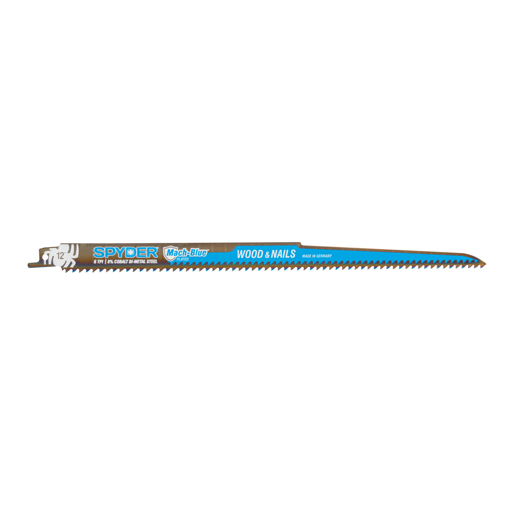 SPYDER Mach-Blue™, 12in. 6-Tpi MtlWood Cutting Recip Saw Blades, 2Pk, Blade Length 12 in, Included (qty.) 2 Model# 200323