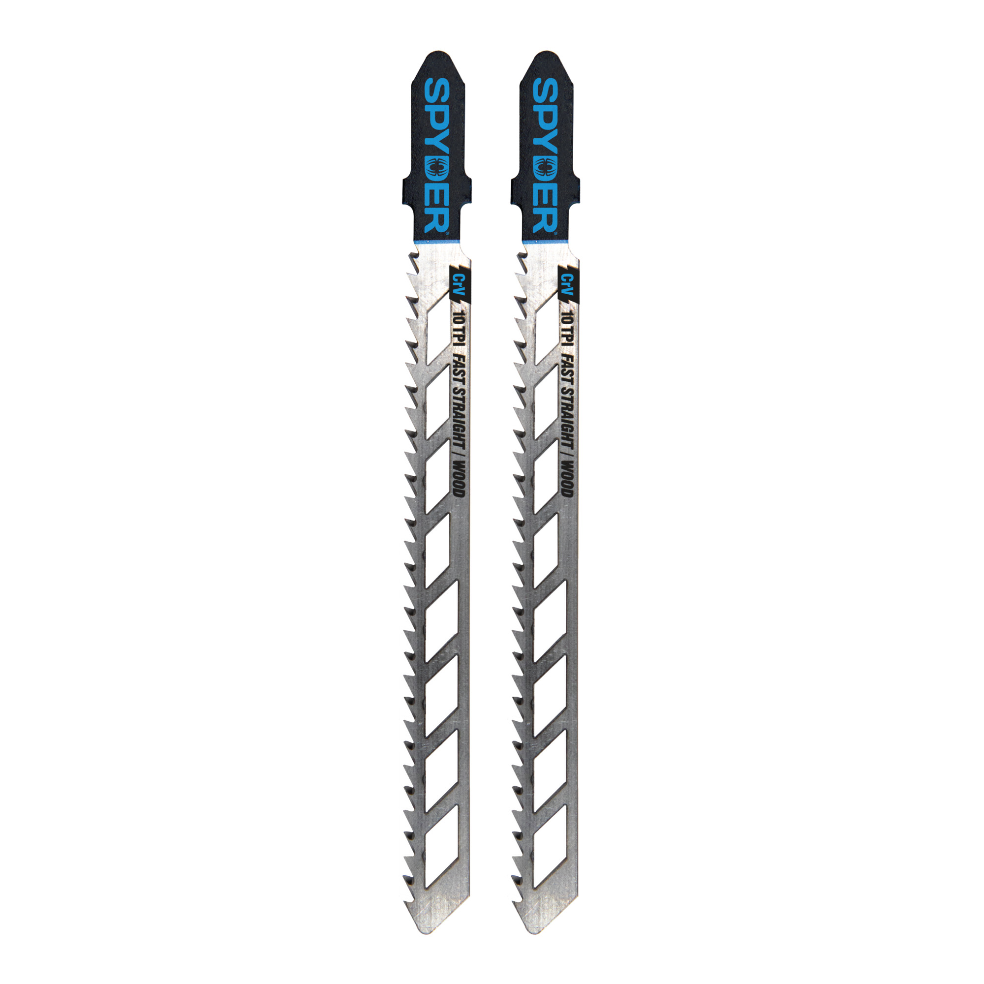 SPYDER Skeleton™, 2Pc Skeleton 10-Tpi T-Shank Crv Jigsaw Blades, Blade Length 4 in, Blade Application Wood, Blade Material Steel, Model# 300101