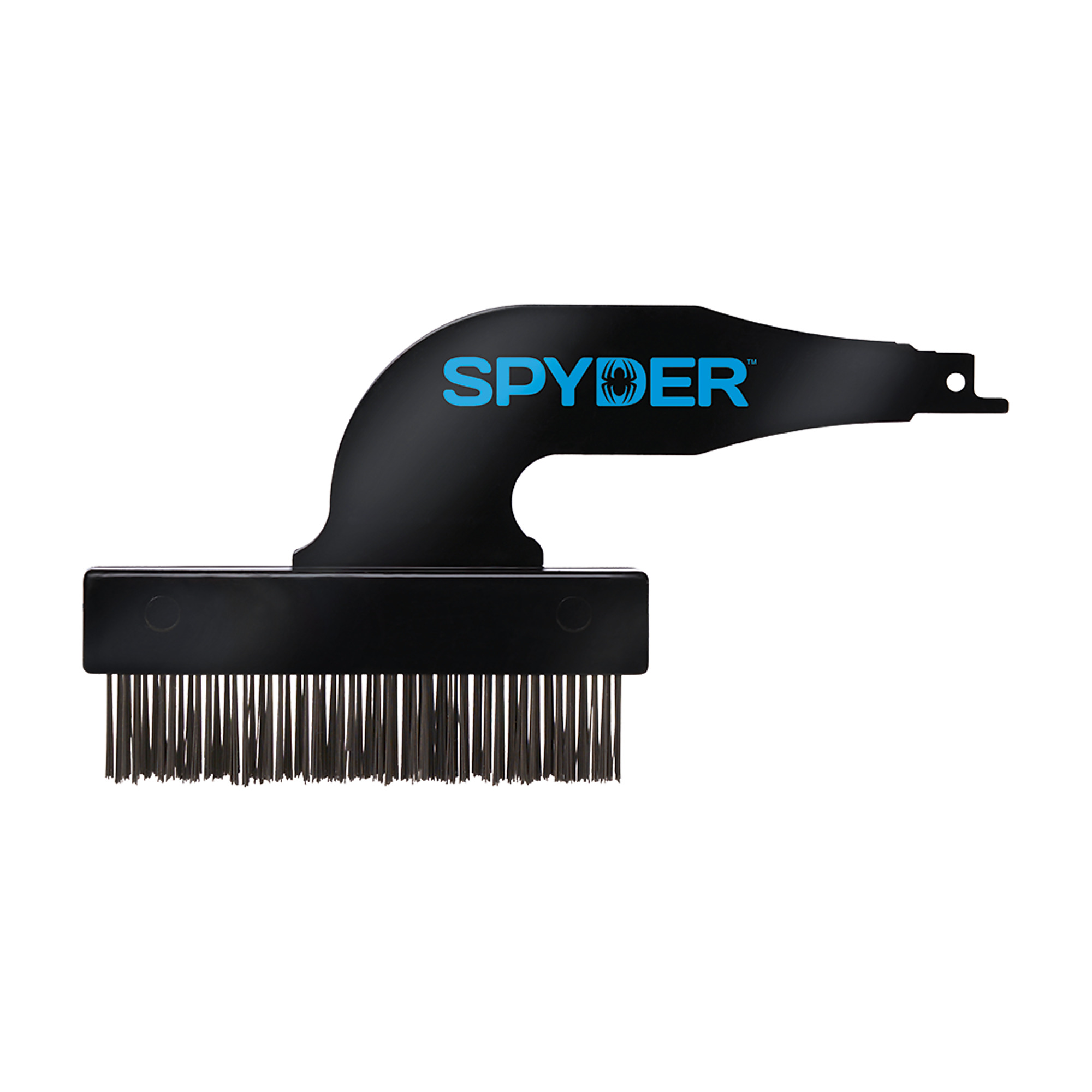 SPYDER Reciprocating Saw Wire Brush Attachment - Carbon Steel Bristles, Fits All Reciprocating Saws, Model# 400005