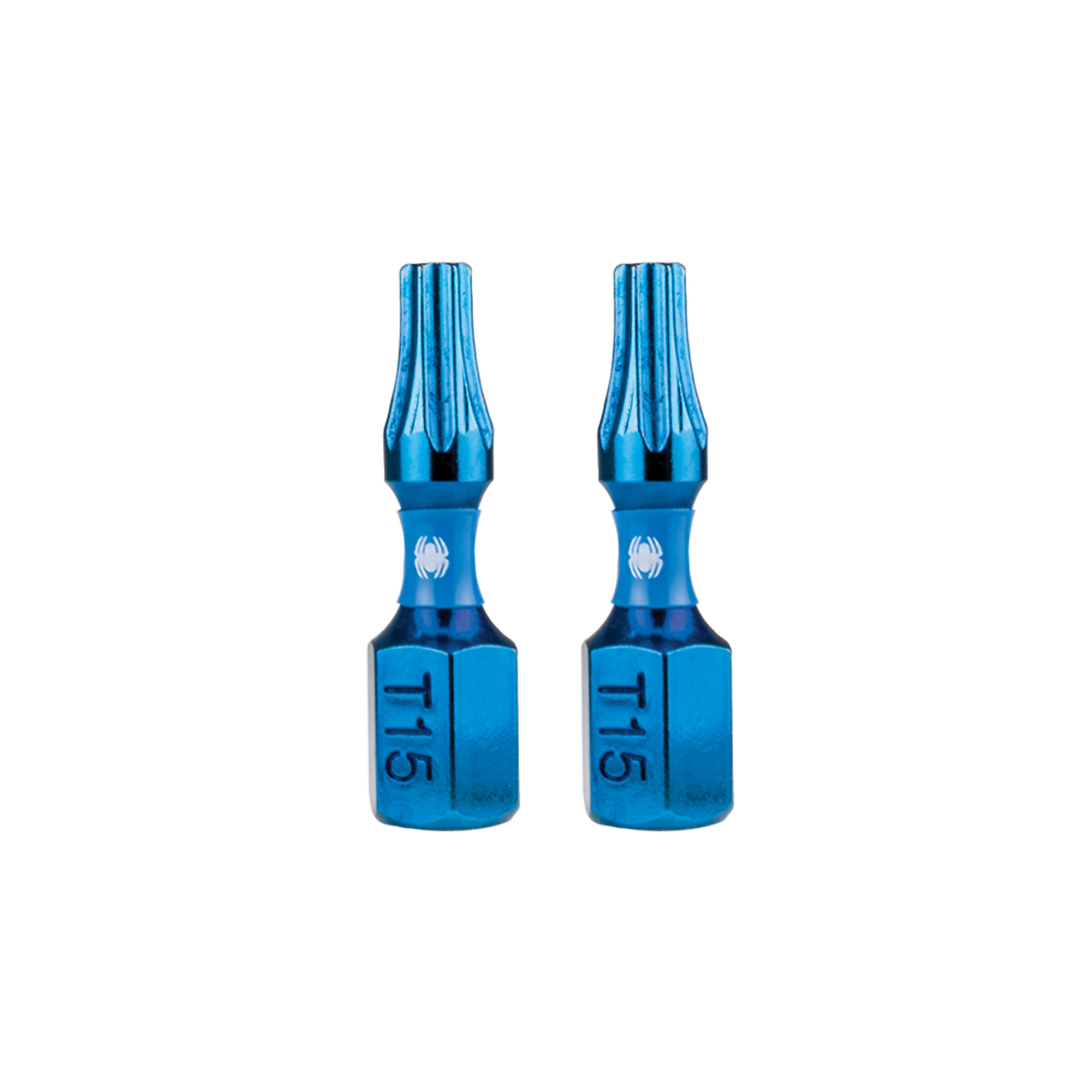 SPYDER Mach-Blue™, 2Pc 1/4in. X 1in. Mach-Blue Impact Driver Bit, T15 Included (qty.) 2 Model# 19040