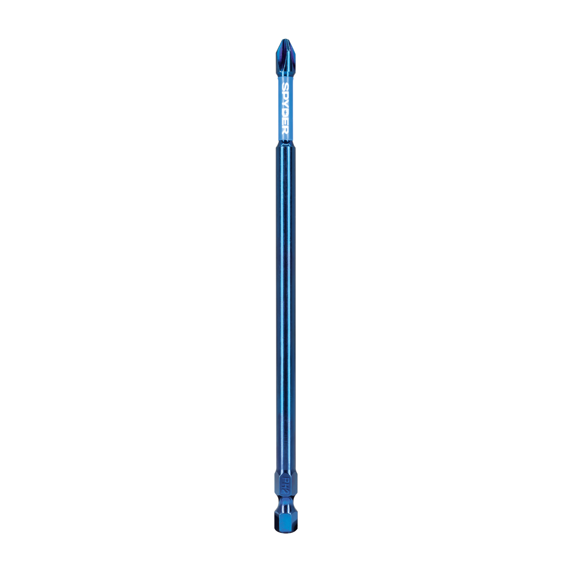 SPYDER Mach-Blue™, 1Pc 1/4in. X 6in. Mach-Blue Impact Driver Bit, Ph2 Included (qty.) 1 Model# 19060