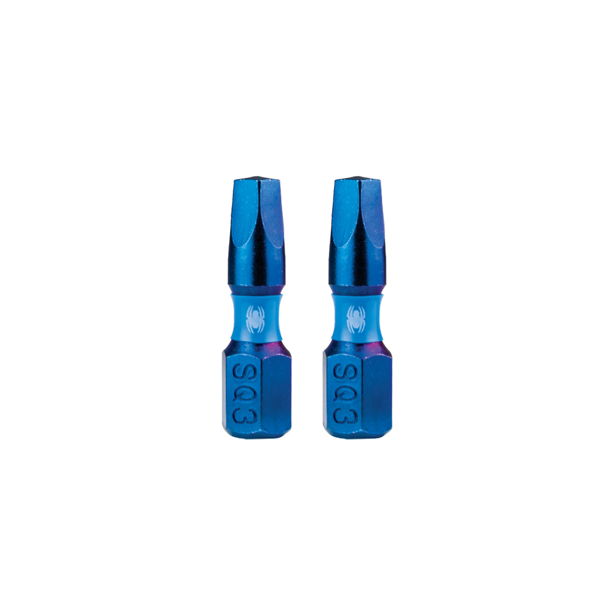 SPYDER Mach-Blue™, 2Pc 1/4in. X 1in. Mach-Blue Impact Driver Bit, Sq3 Included (qty.) 2 Model# 19038