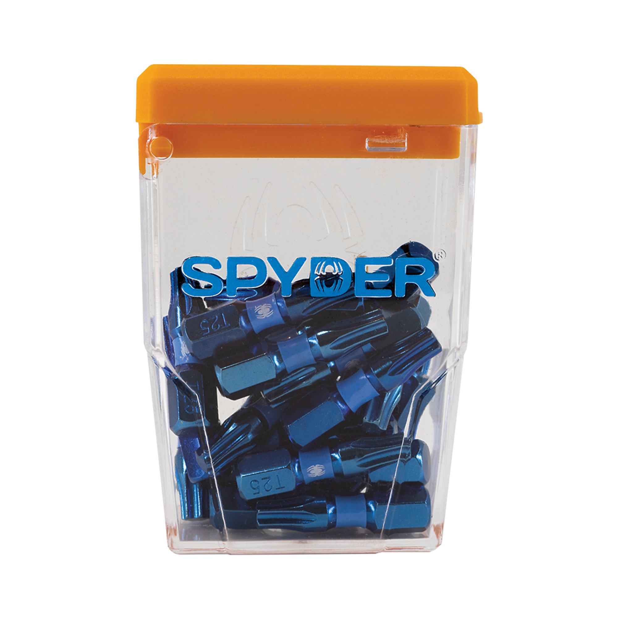 SPYDER Stinger™, 25Pc 1/4in. X 1in. Mach-Blue Impact Driver Bit, T25 Included (qty.) 25 Model# 19073