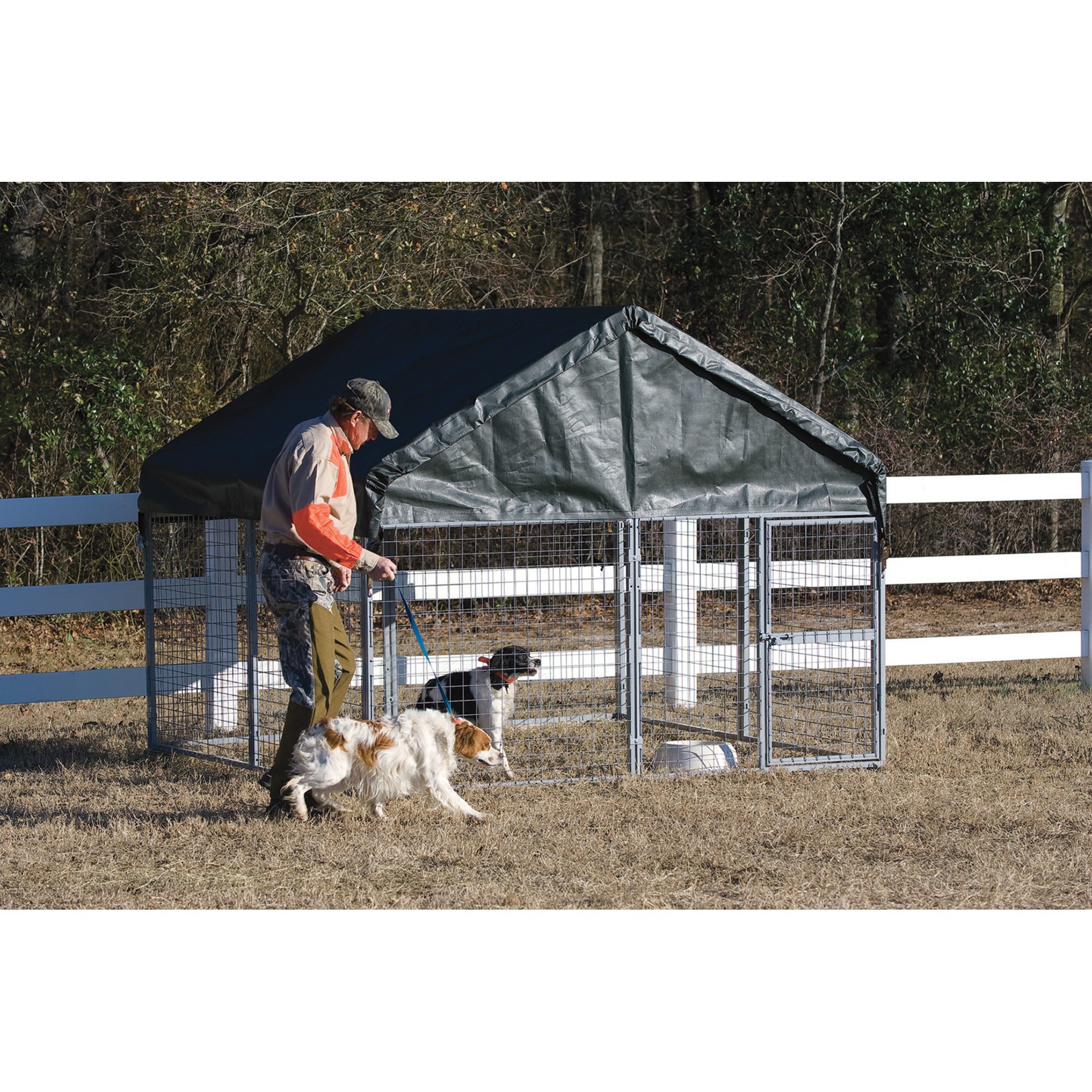 ShelterLogic Dog Kennel 8Ft.L x 8Ft.W x 5Ft. 6In.H Model 60180 Northern Tool